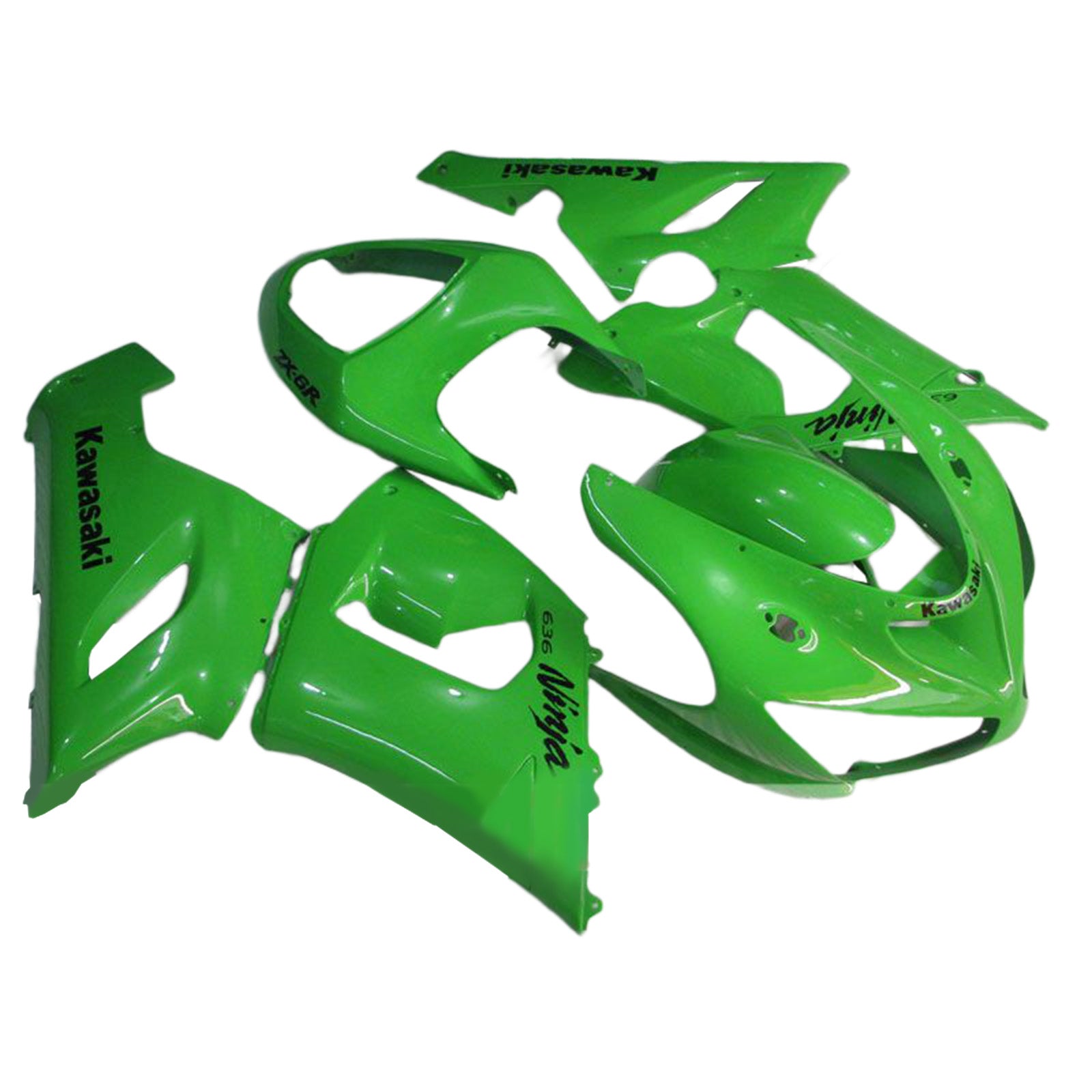 2005-2006 Kawasaki ZX6R 636 Injection Fairing Kit Bodywork Plastic ABS