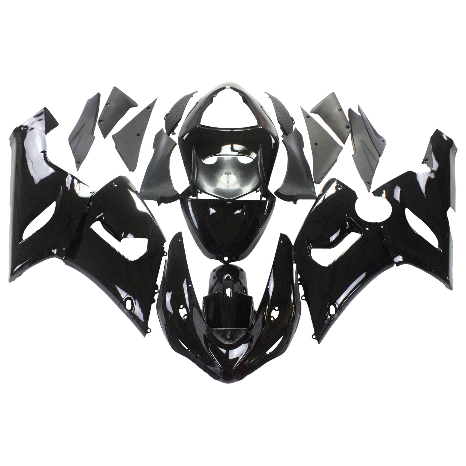 2005-2006 Kawasaki ZX6R 636 Amotopart Injection Fairing Kit Bodywork Plastic ABS #108