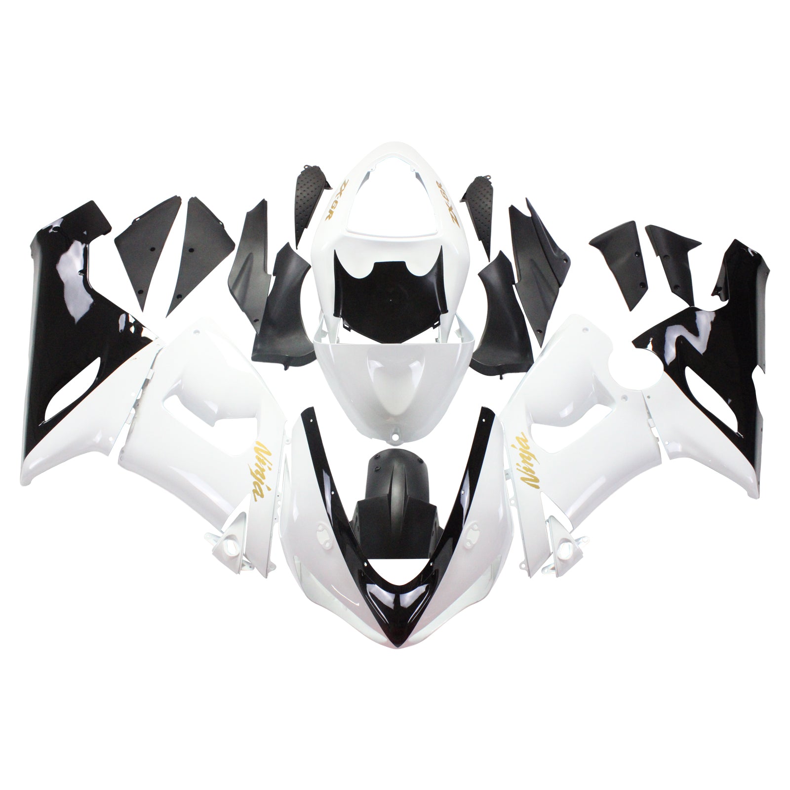 2005-2006 Kawasaki ZX6R 636 Amotopart Injection Fairing Kit Bodywork Plastic ABS #137