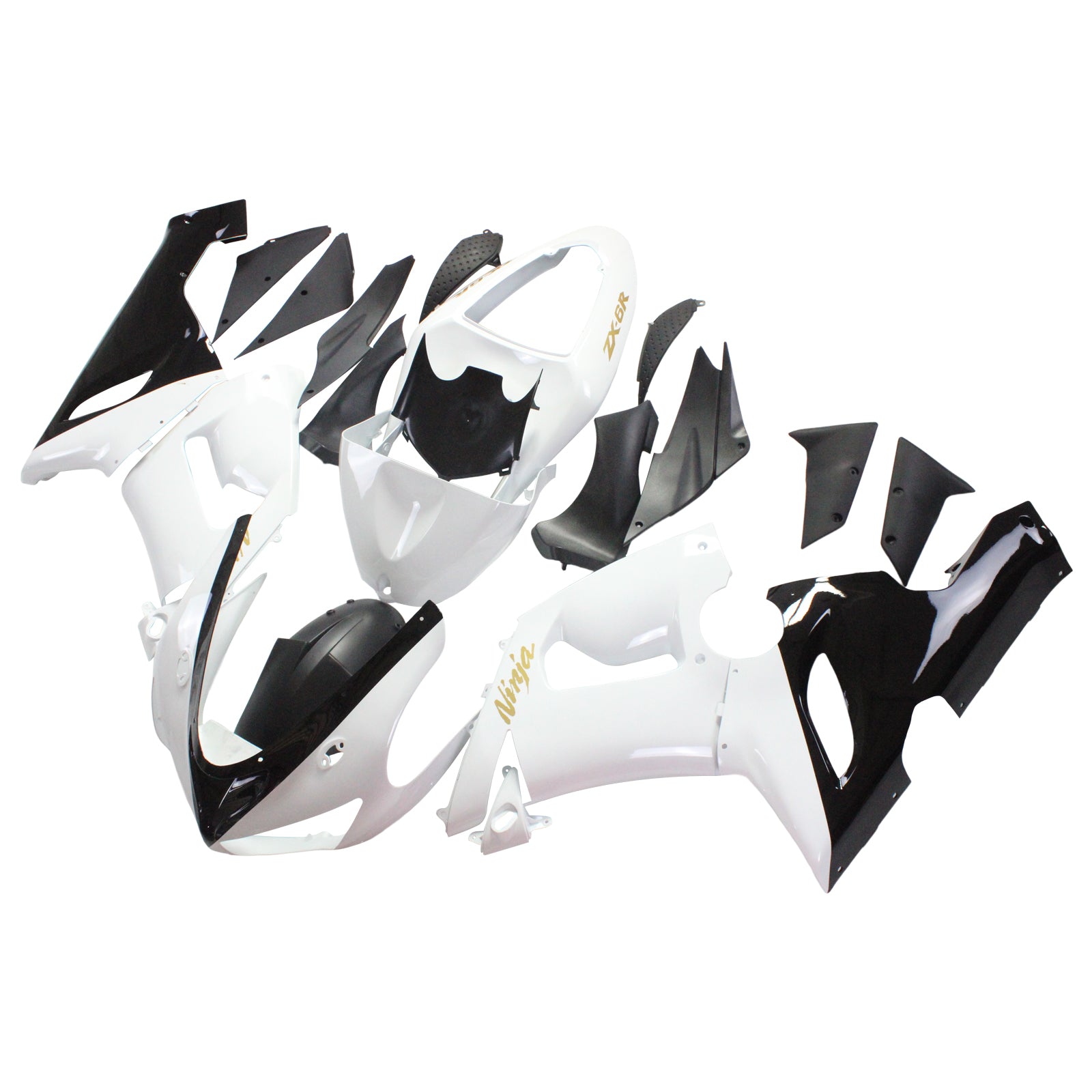 2005-2006 Kawasaki ZX6R 636 Amotopart Injection Fairing Kit Bodywork Plastic ABS #137