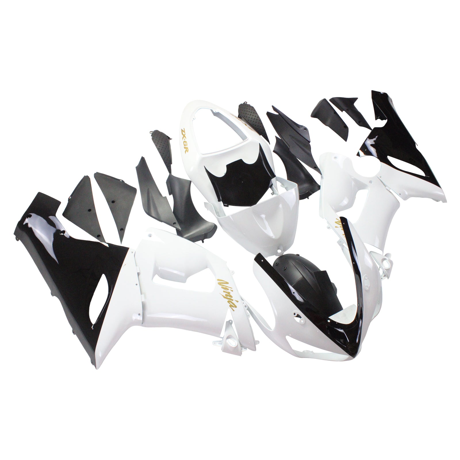 2005-2006 Kawasaki ZX6R 636 Amotopart Injection Fairing Kit Bodywork Plastic ABS #137