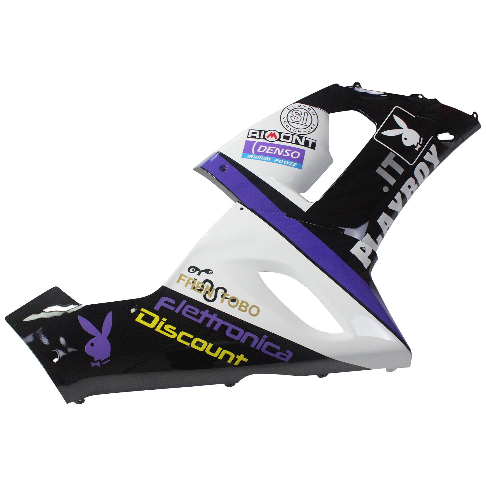 2005-2006 Kawasaki ZX6R 636 Amotopart Kit de carénage d'injection carrosserie plastique ABS #142