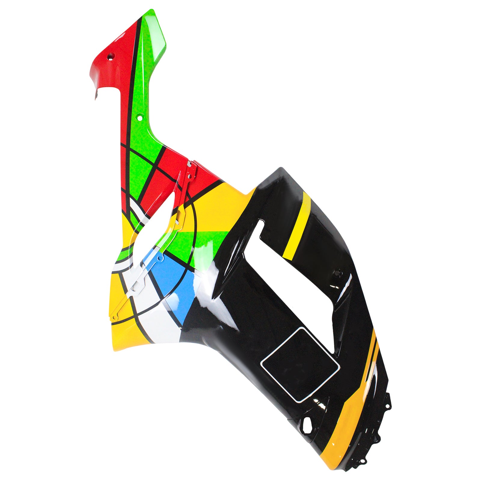 2007-2008 Kawasaki ZX6R 636 Amotopart Kit de carénage d'injection carrosserie plastique ABS #134