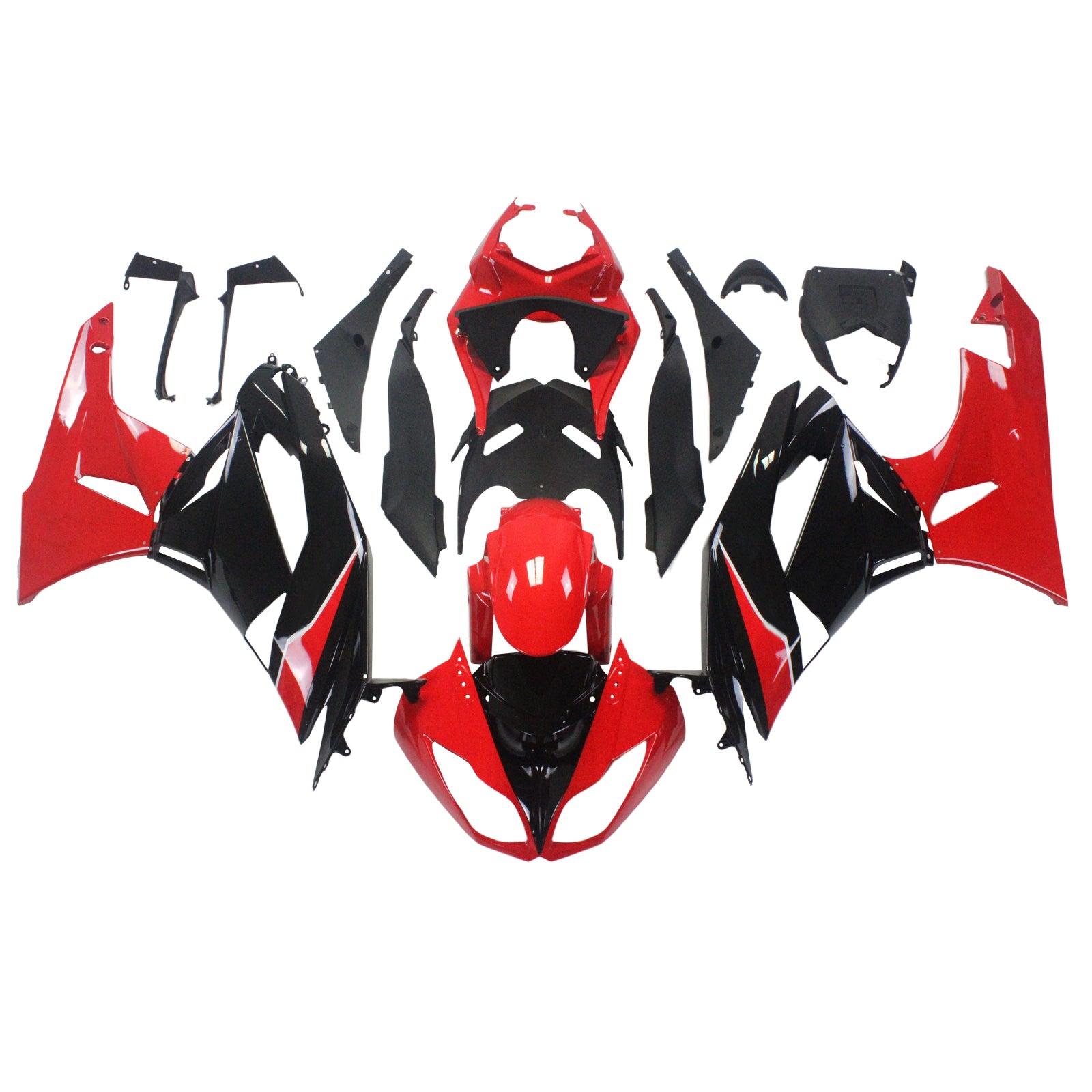 2009-2012 Kawasaki ZX6R 636 Amotopart Injeksjon Fairing Kit Bodywork Plastic ABS #112