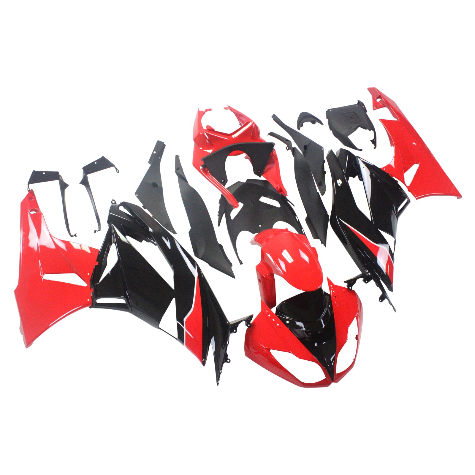 2009-2012 Kawasaki ZX6R 636 Amotopart Injeksjon Fairing Kit Bodywork Plastic ABS #112