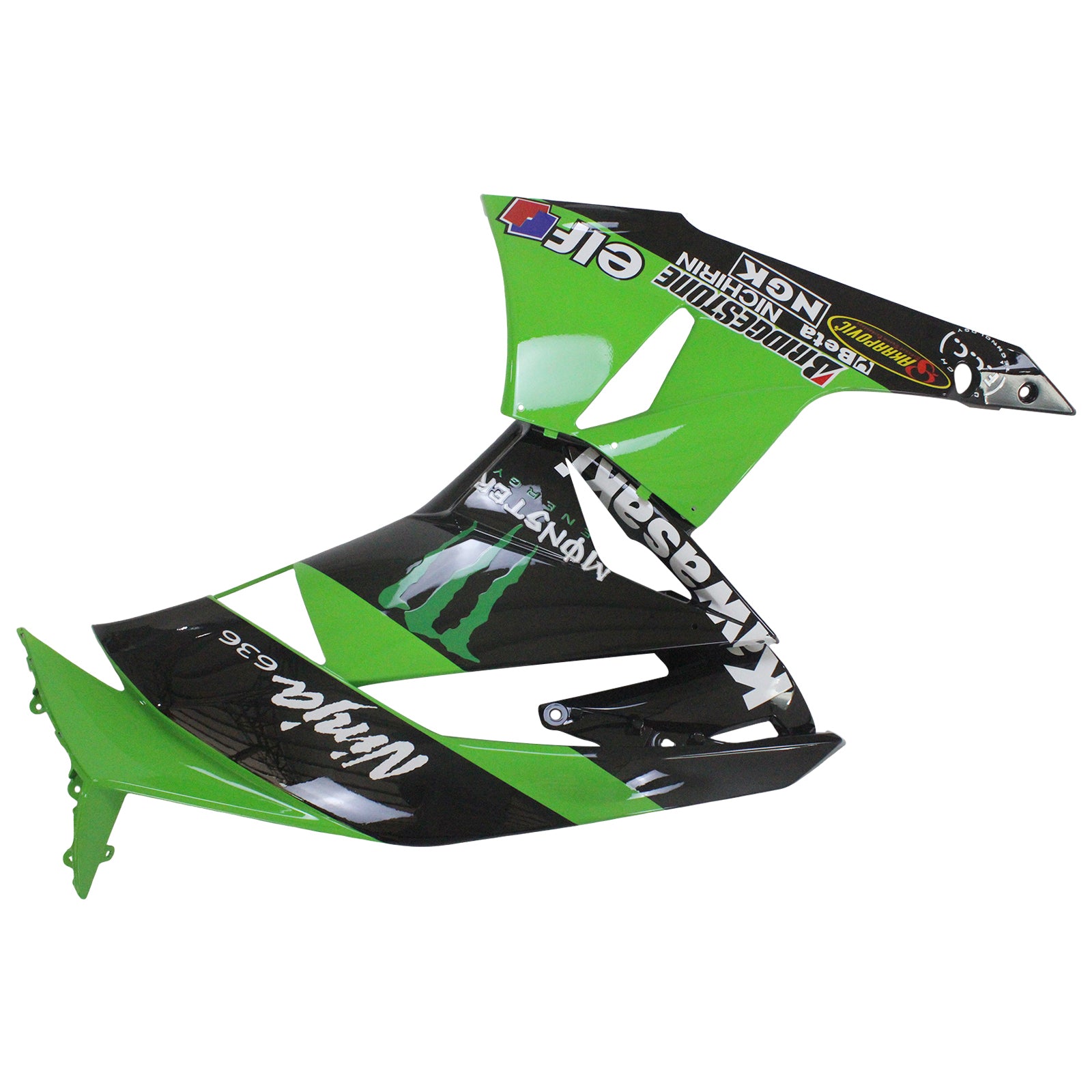 2009-2012 Kawasaki ZX6R 636 kåpesett Karosseri plast ABS