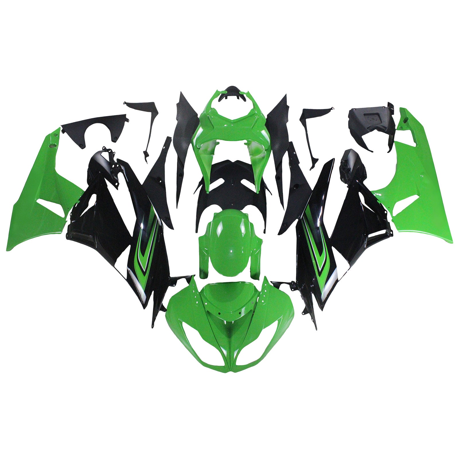 2009-2012 Kawasaki ZX6R 636 Fairing Kit Karosseri Plast ABS