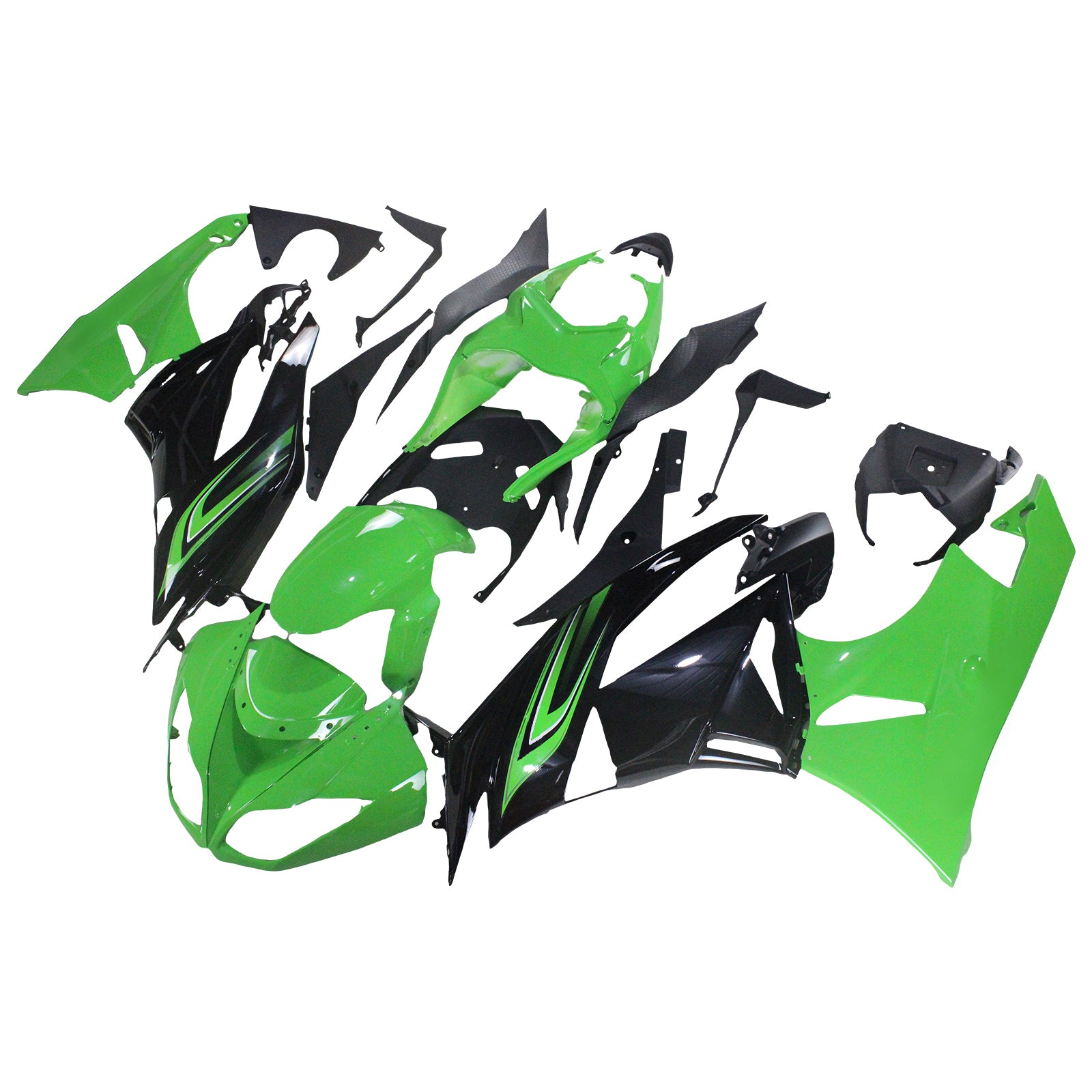 2009-2012 Kawasaki ZX6R 636 Fairing Kit Karosseri Plast ABS