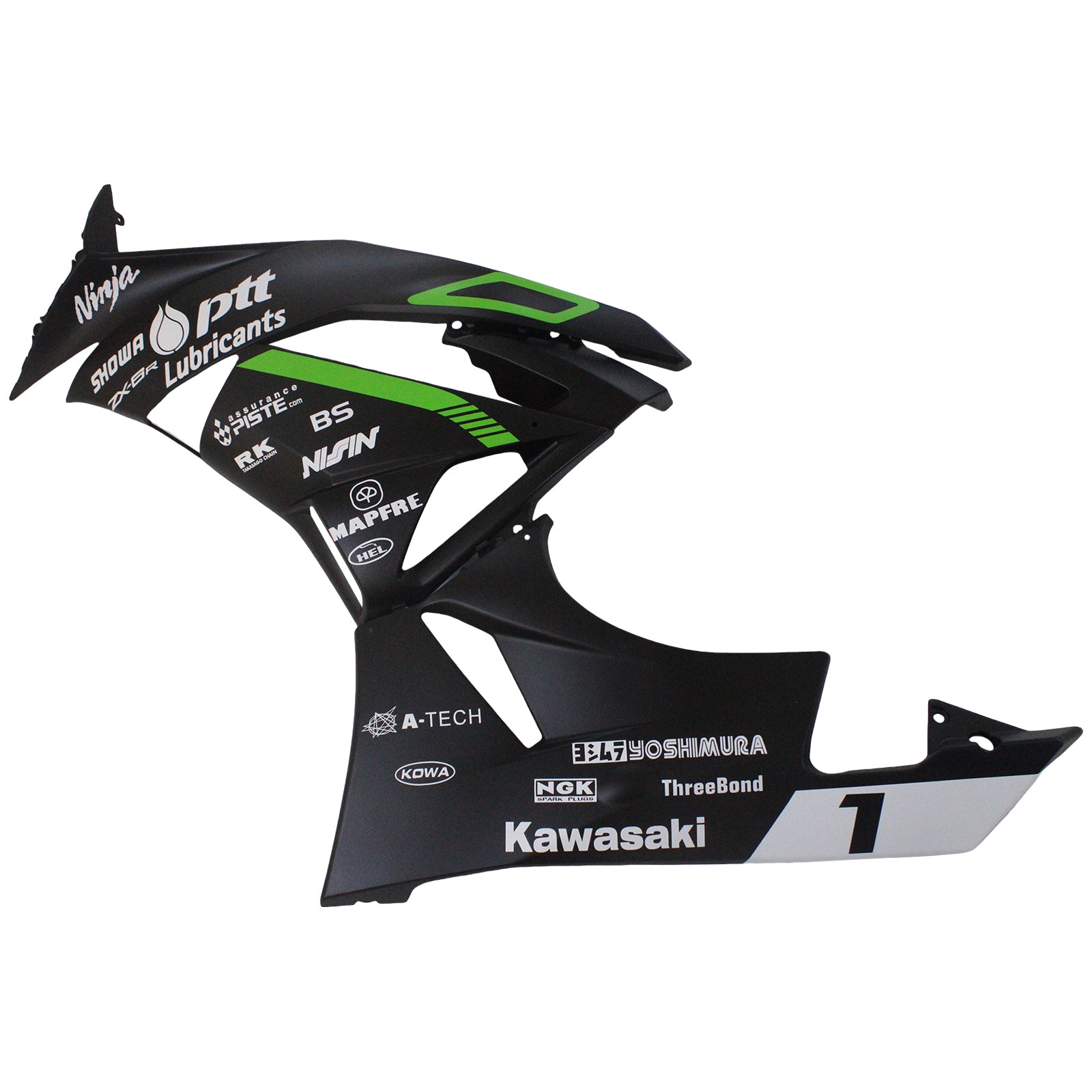 2009-2012 Kawasaki ZX6R 636 Kit de carenado Carrocería Plástico ABS