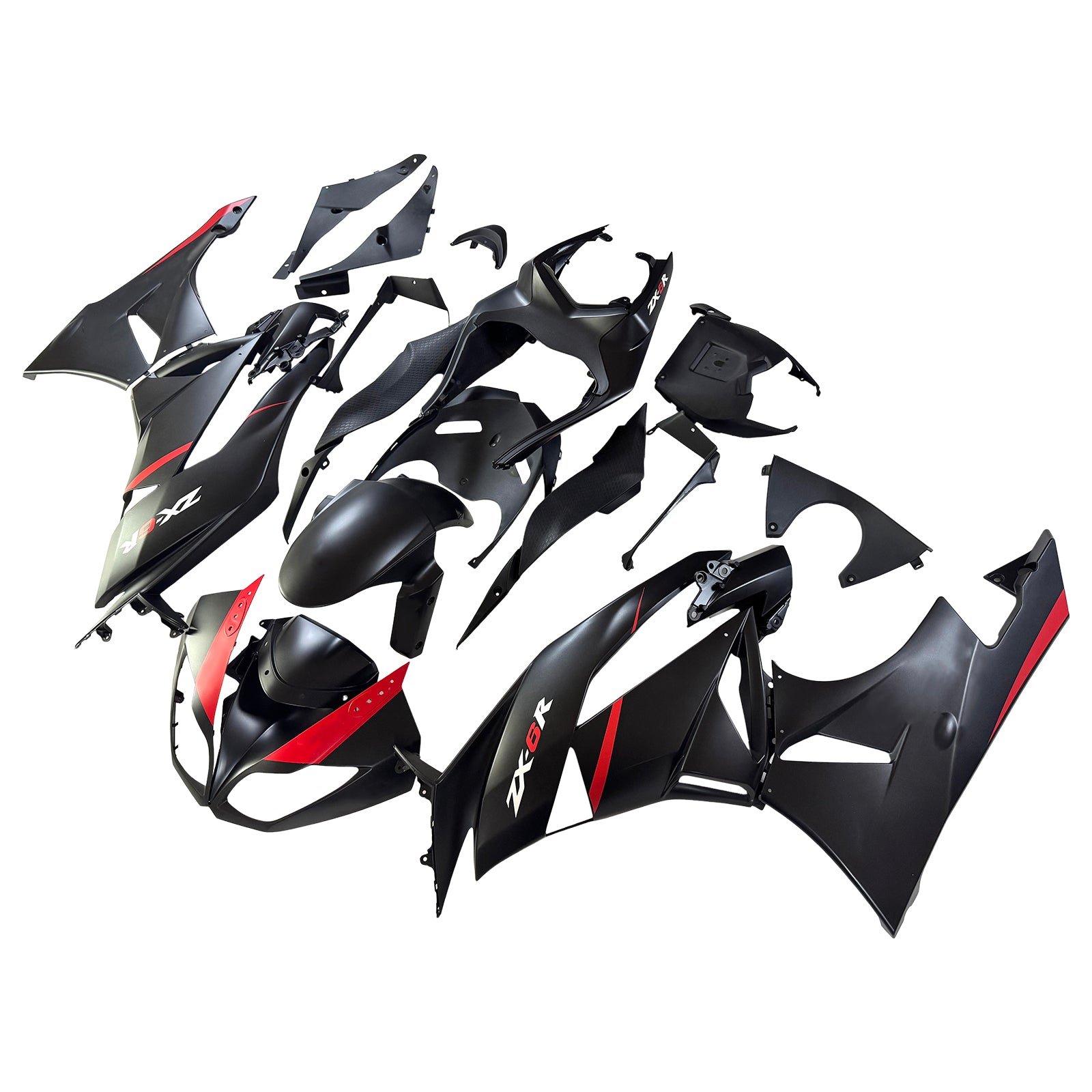 Injection Fairing Kit Bodywork Plastic ABS fit For Kawasaki ZX6R 636 2009-2012