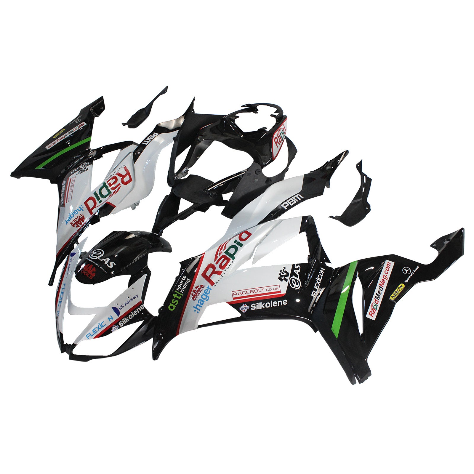 2013-2018 Kawasaki ZX6R 636 Amotopart Injection Fairing Kit Bodywork Plastic ABS #107