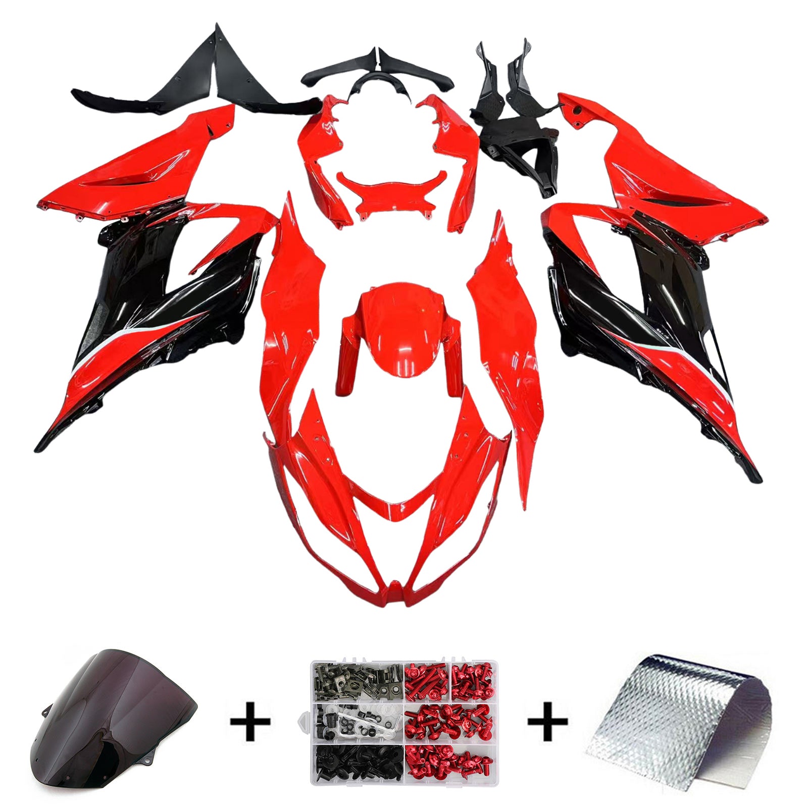 2013-2018 Kawasaki ZX6R 636 Injeksjon Fairing Kit karosseri plast abs ABS