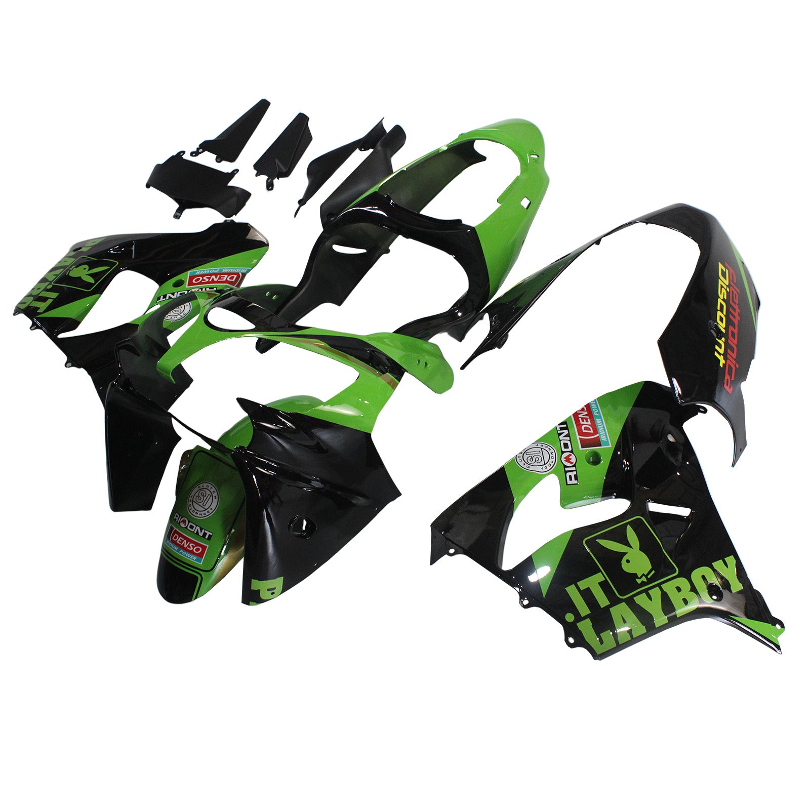 2000-2001 Kawasaki ZX9R Amotopart Injection Fairing Kit Bodywork Plastic ABS #101