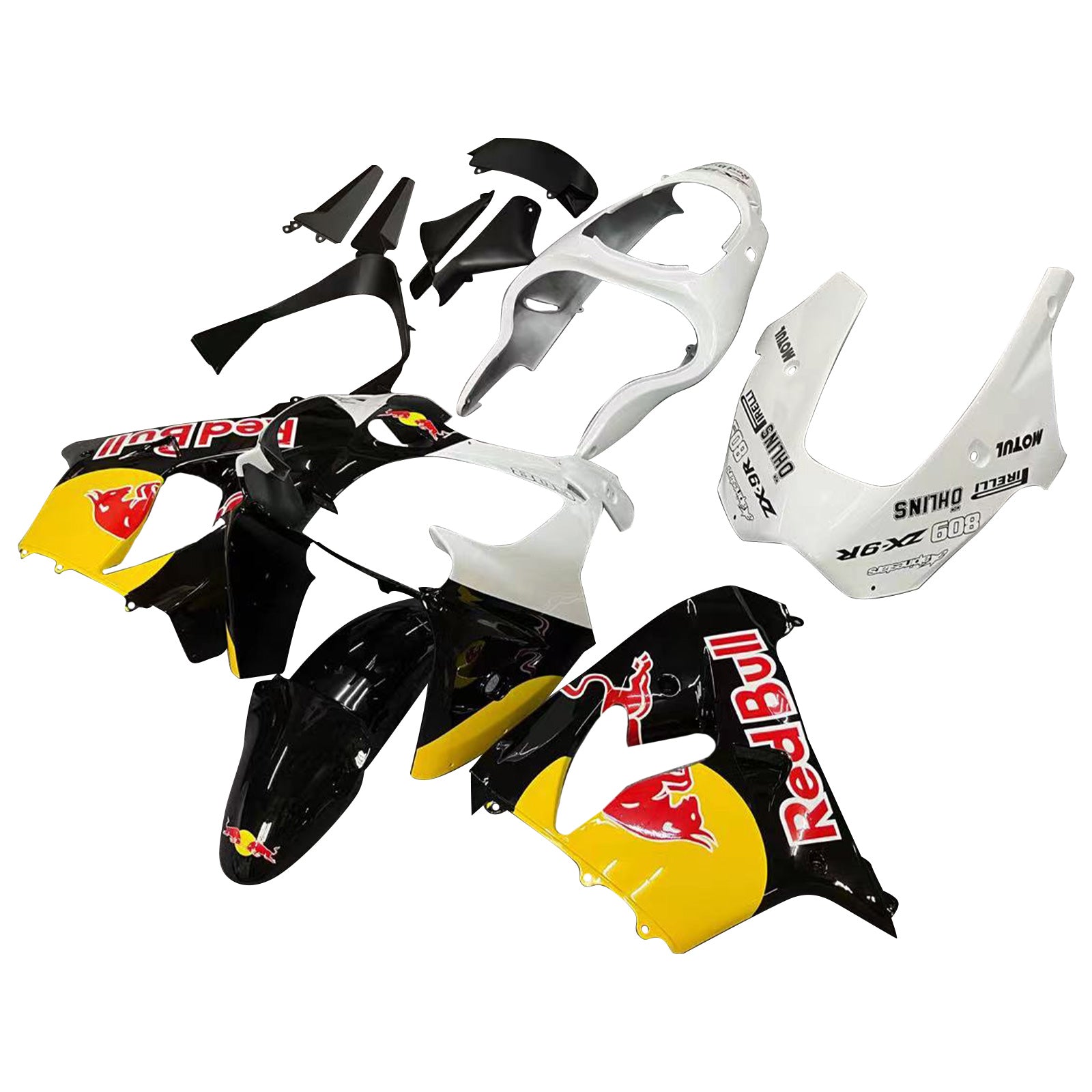 2000-2001 Kawasaki ZX9R Amotopart Injection Fairing Kit Bodywork Plastic ABS #112