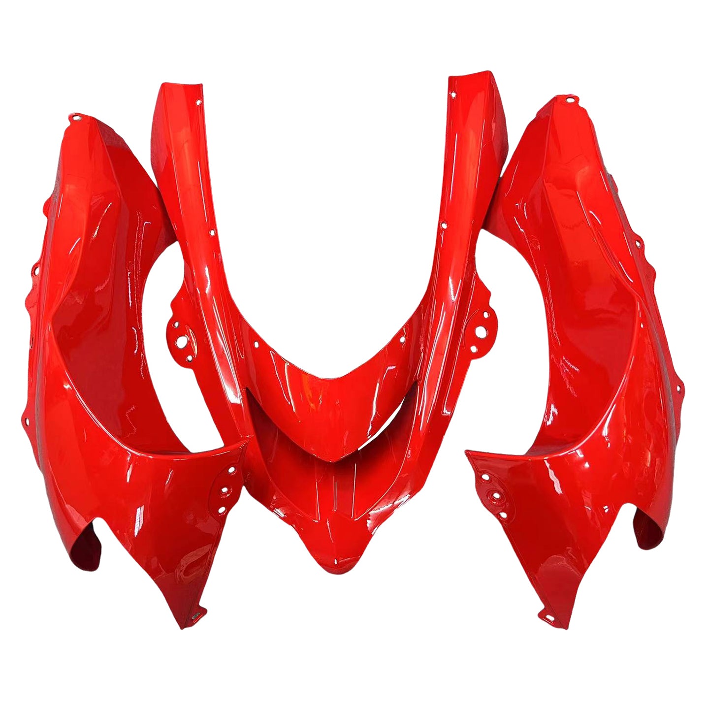 2004-2005 Kawasaki ZX10R Amotopart Fairings Red and Black Ninja Racing Customs Fairing