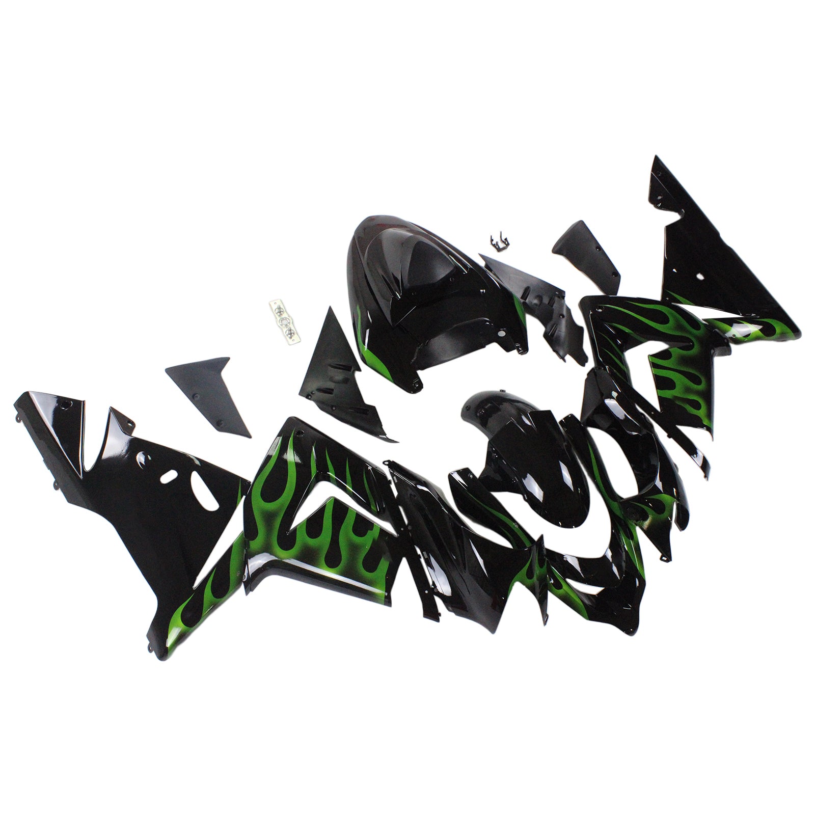 2004-2005 Kawasaki ZX10R Amotopart vstrekovacia kapotážová súprava karosérií Plast ABS #103
