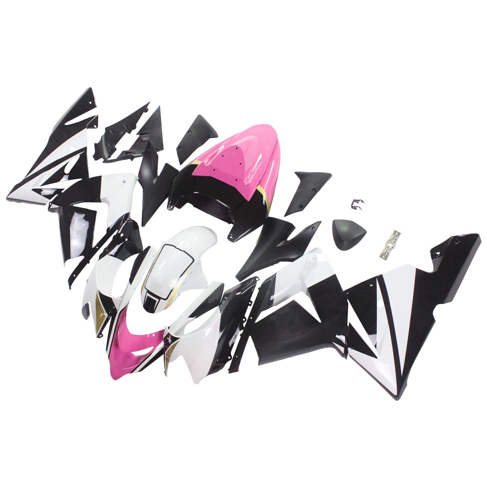 2004-2005 Kawasaki ZX10R Amotopart Kit de carenado de inyección Carrocería Plástico ABS # 110