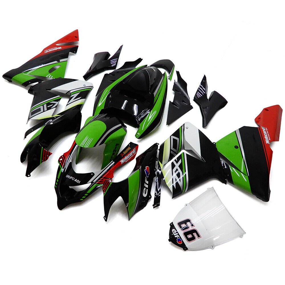 2004-2005 Kawasaki ZX10R Amotopart Injection Fairing Kit Bodywork Plastic ABS #120