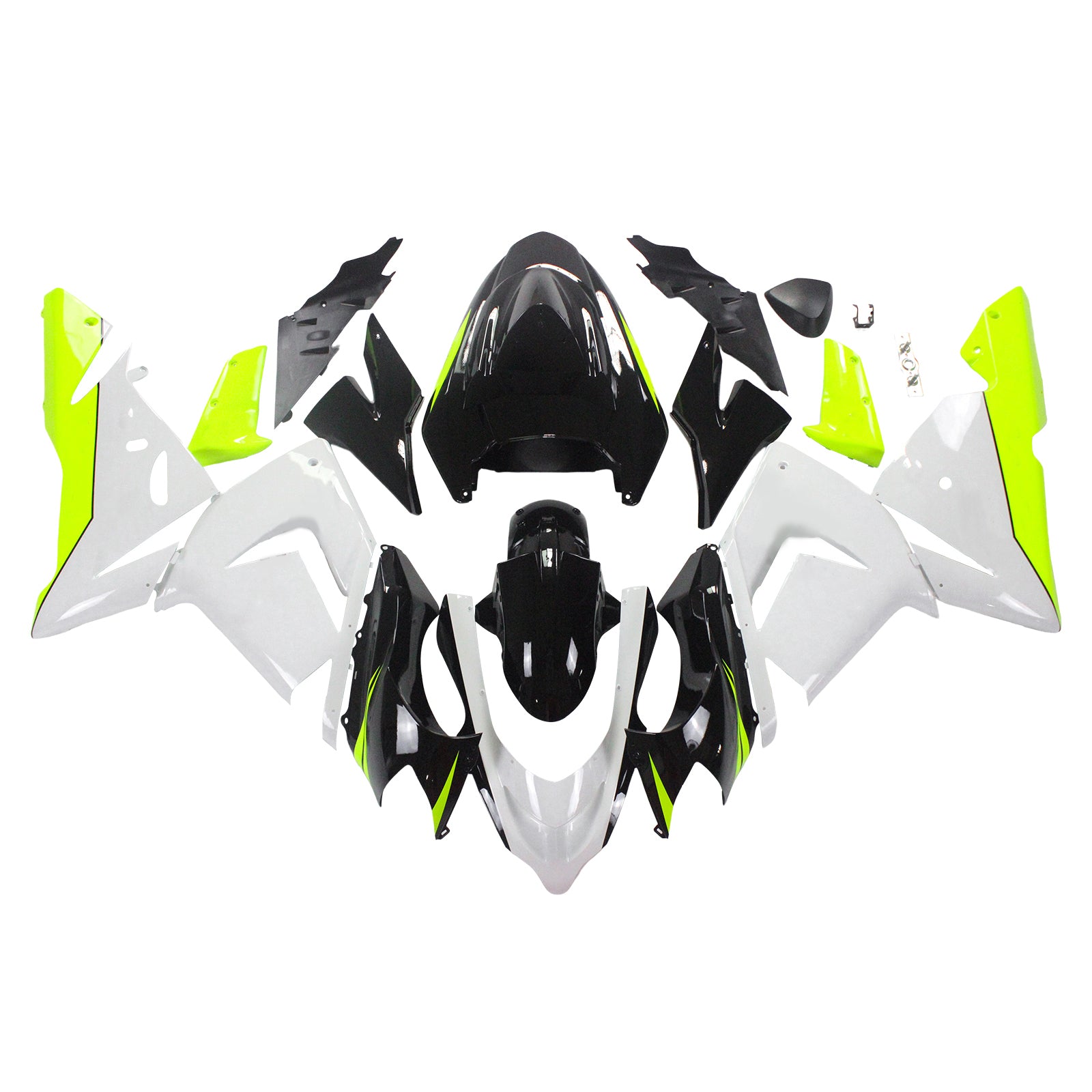 2004-2005 Kawasaki ZX10R Amotopart Injection Fairing Kit Bodywork Plastic ABS #126