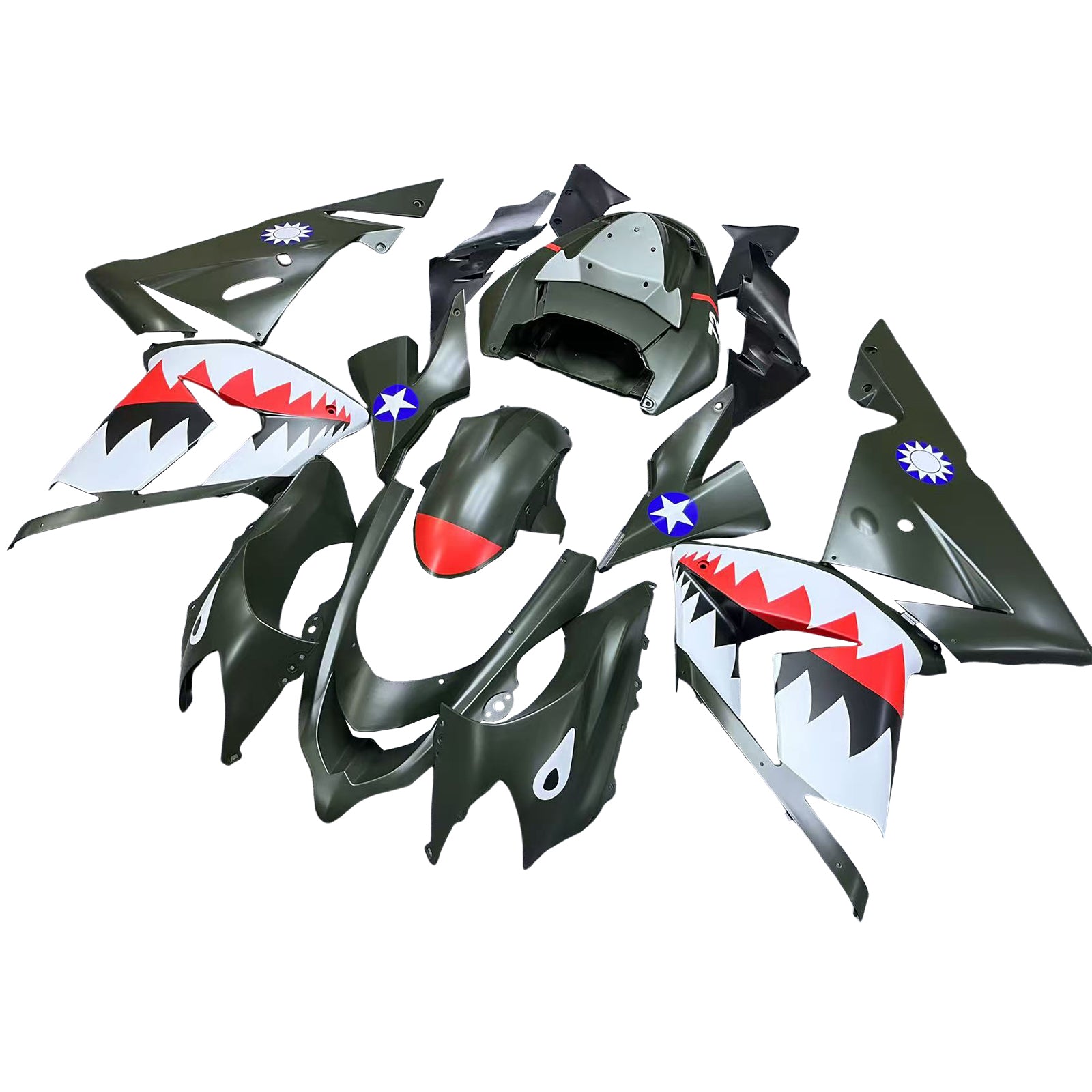 2004-2005 Kawasaki ZX10R Fairing Kit Bodywork Plastic ABS