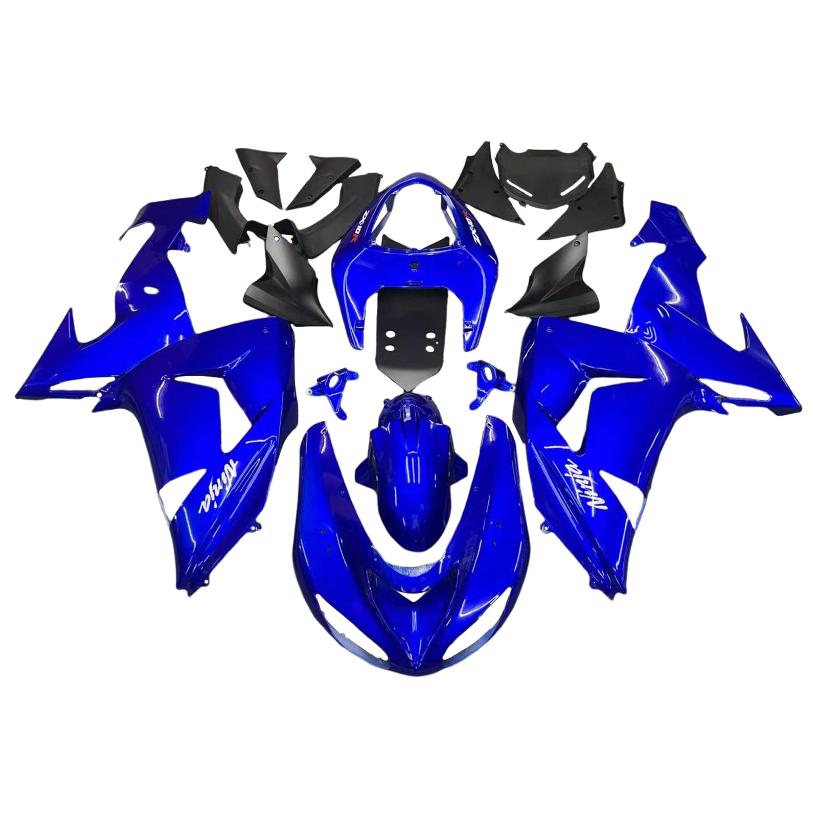 2006-2007 Kawasaki ZX 10R Carénages Racing Bleu Générique