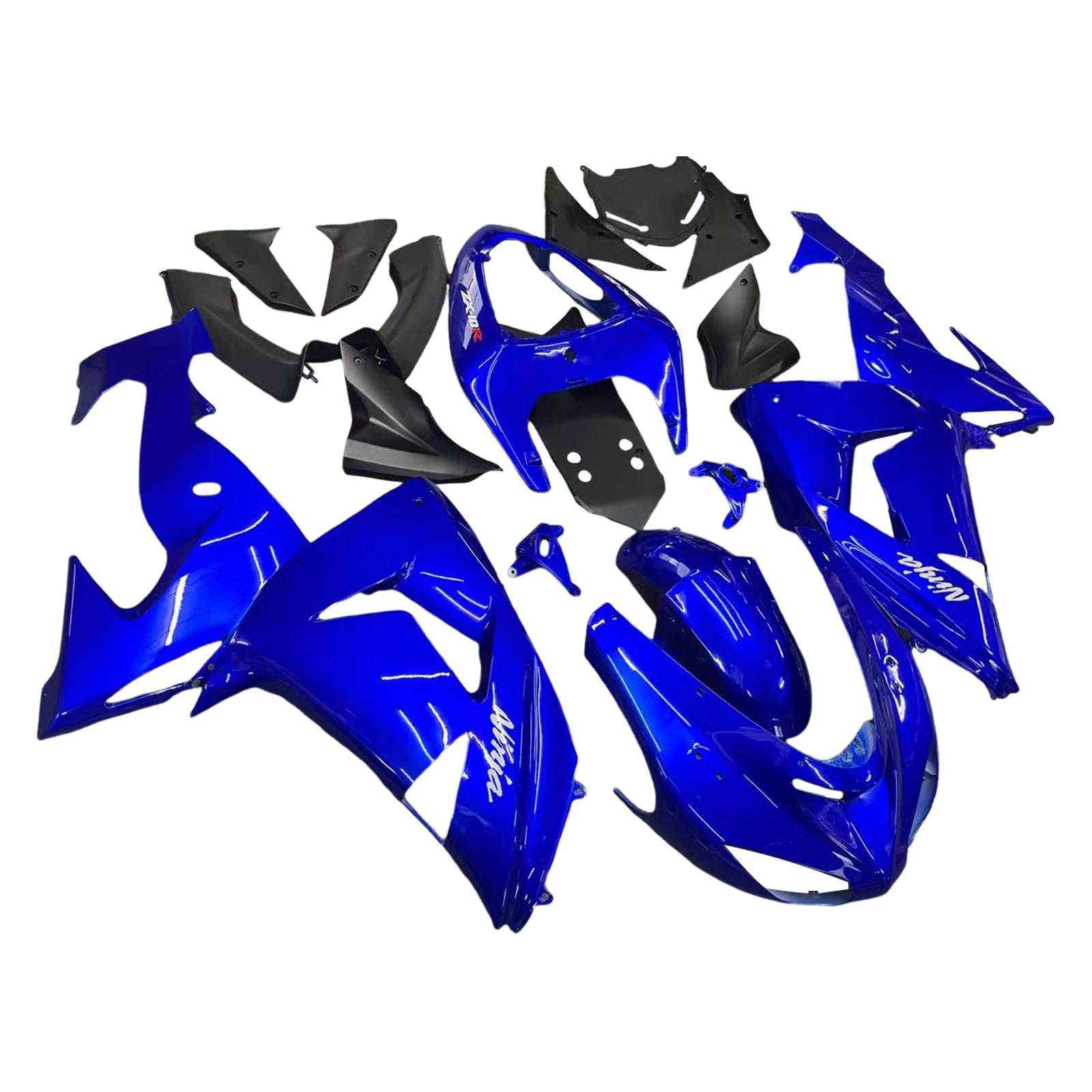 2006-2007 Kawasaki ZX 10R Blue Racing Fairings Generic