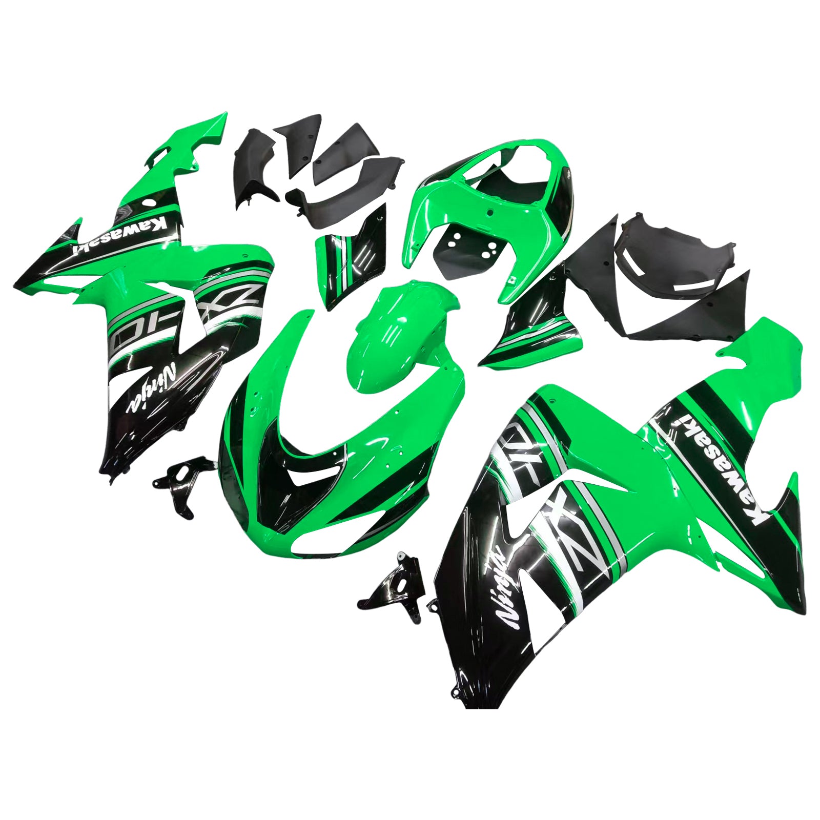 2006-2007 Kawasaki ZX10R Amotopart injectiekuipset carrosserie kunststof ABS #114