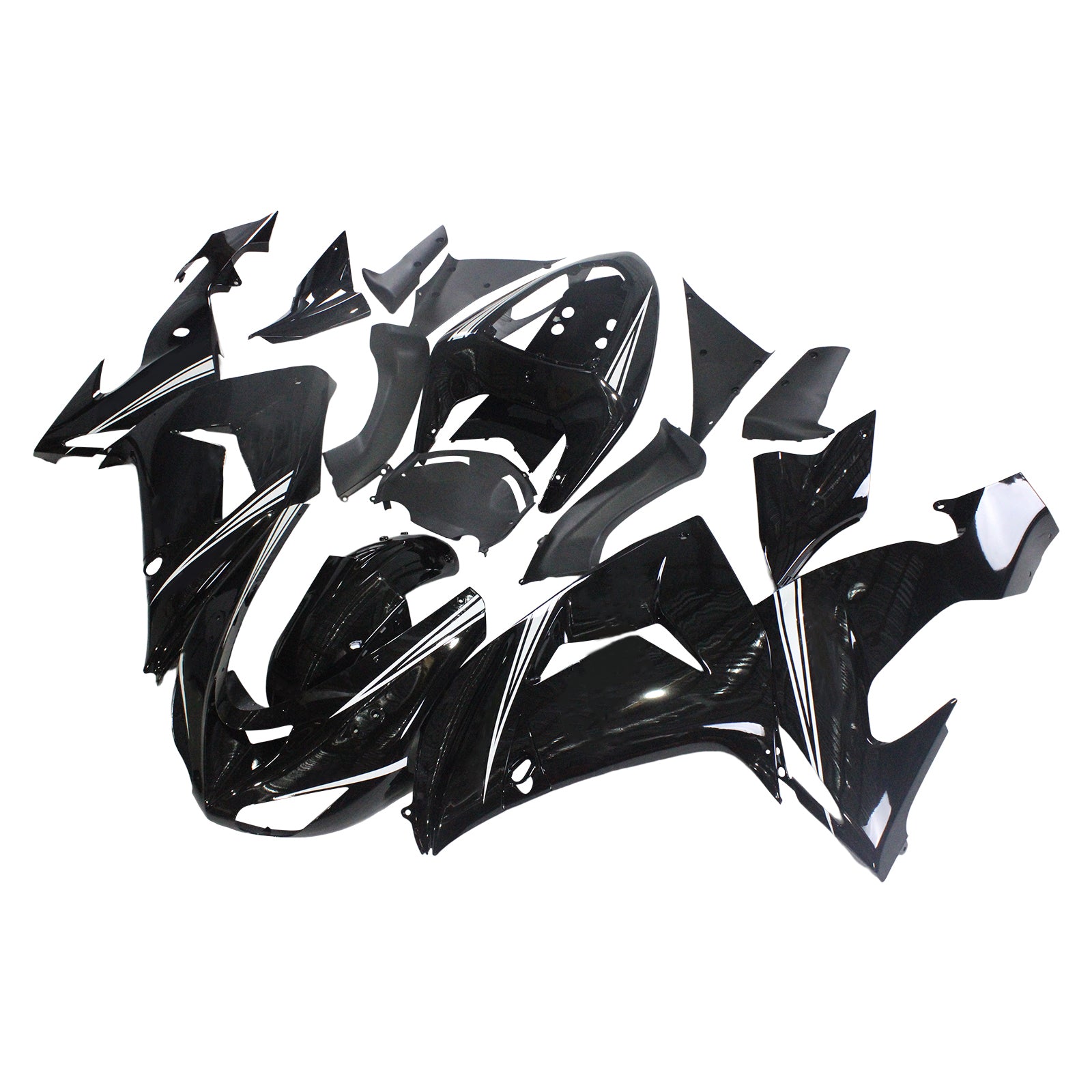 2006-2007 Kawasaki ZX10R Kit de carenagem de injeção AMOTOPART PLÁSTICO ABS #127