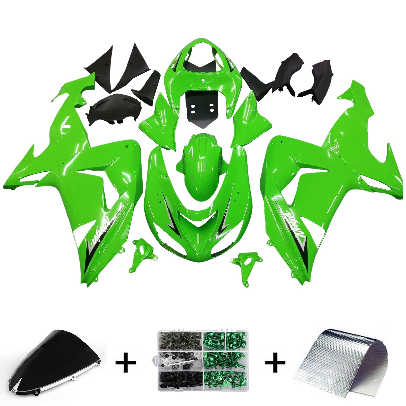 2006-2007 Kawasaki ZX10R Kit de carenado Carrocería Plástico ABS