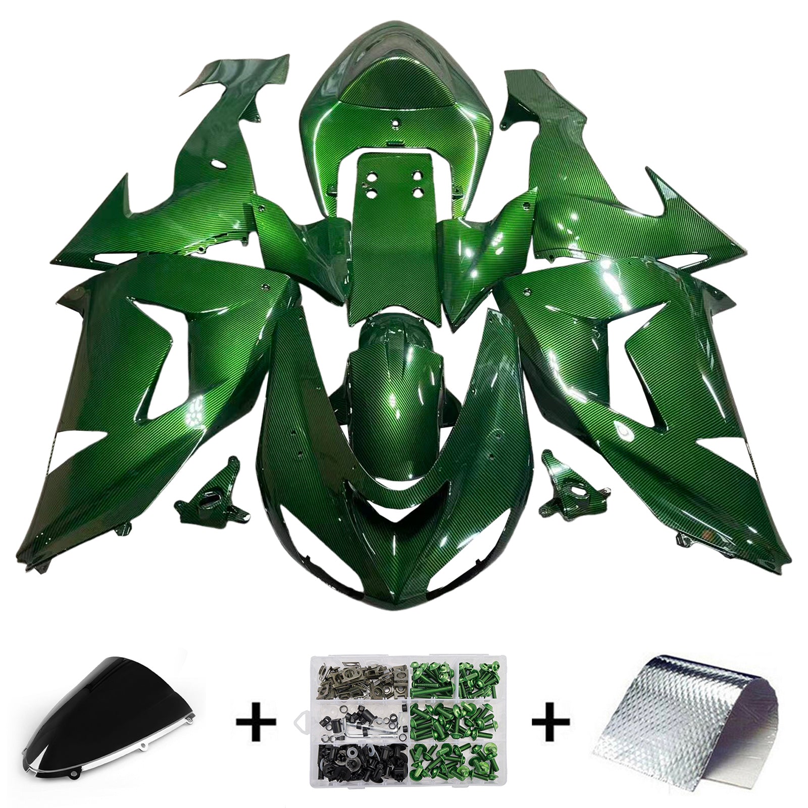 Injection Fairing Kit Bodywork Plastic ABS fit For Kawasaki ZX10R 2006-2007