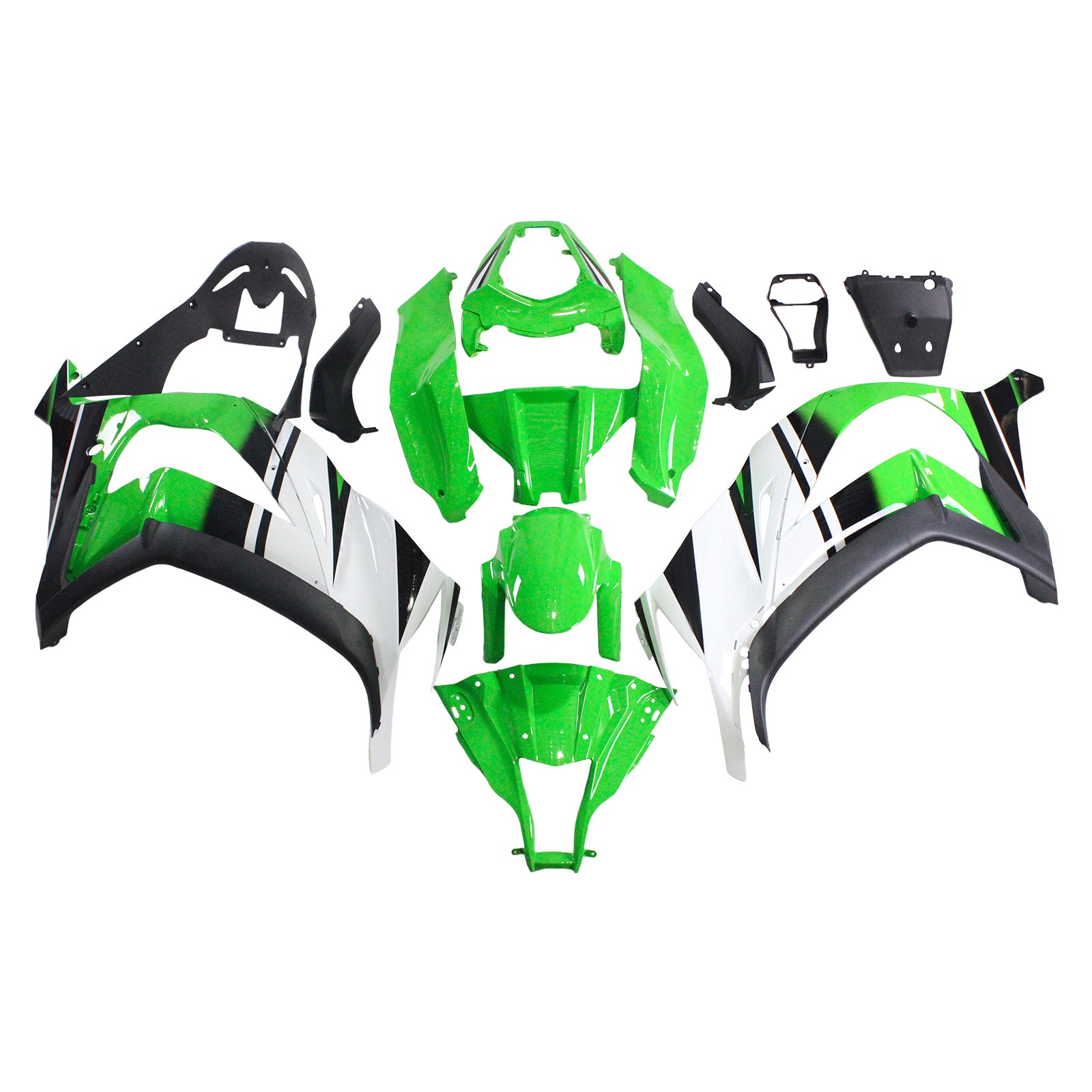 2011-2015 Kawasaki ZX10R Amotopart Injeksjon Fairing Kit Bodywork Plast Abs #105