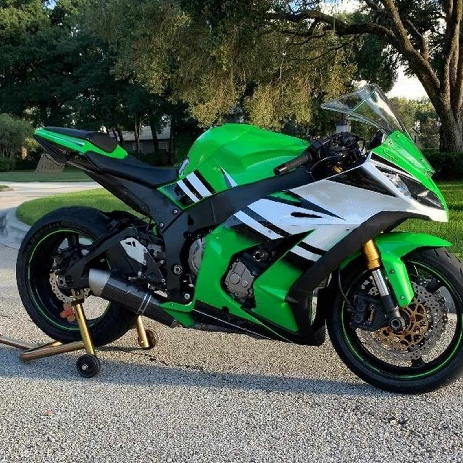 2011-2015 Kawasaki ZX10R Amotopart Injeksjon Fairing Kit Bodywork Plast Abs #105