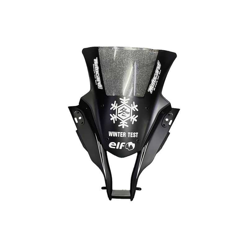Amotopart Kawasaki ZX10R 2011-2015 Matt Black&Snow Decal Fairing Kit
