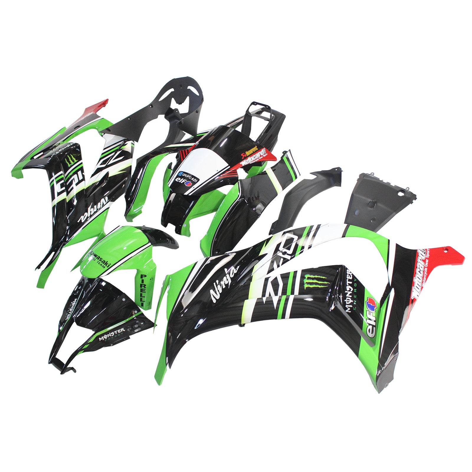 2011-2015 Kawasaki ZX10R Amotopart Injection Fairing Kit Bodywork Plastic ABS #113