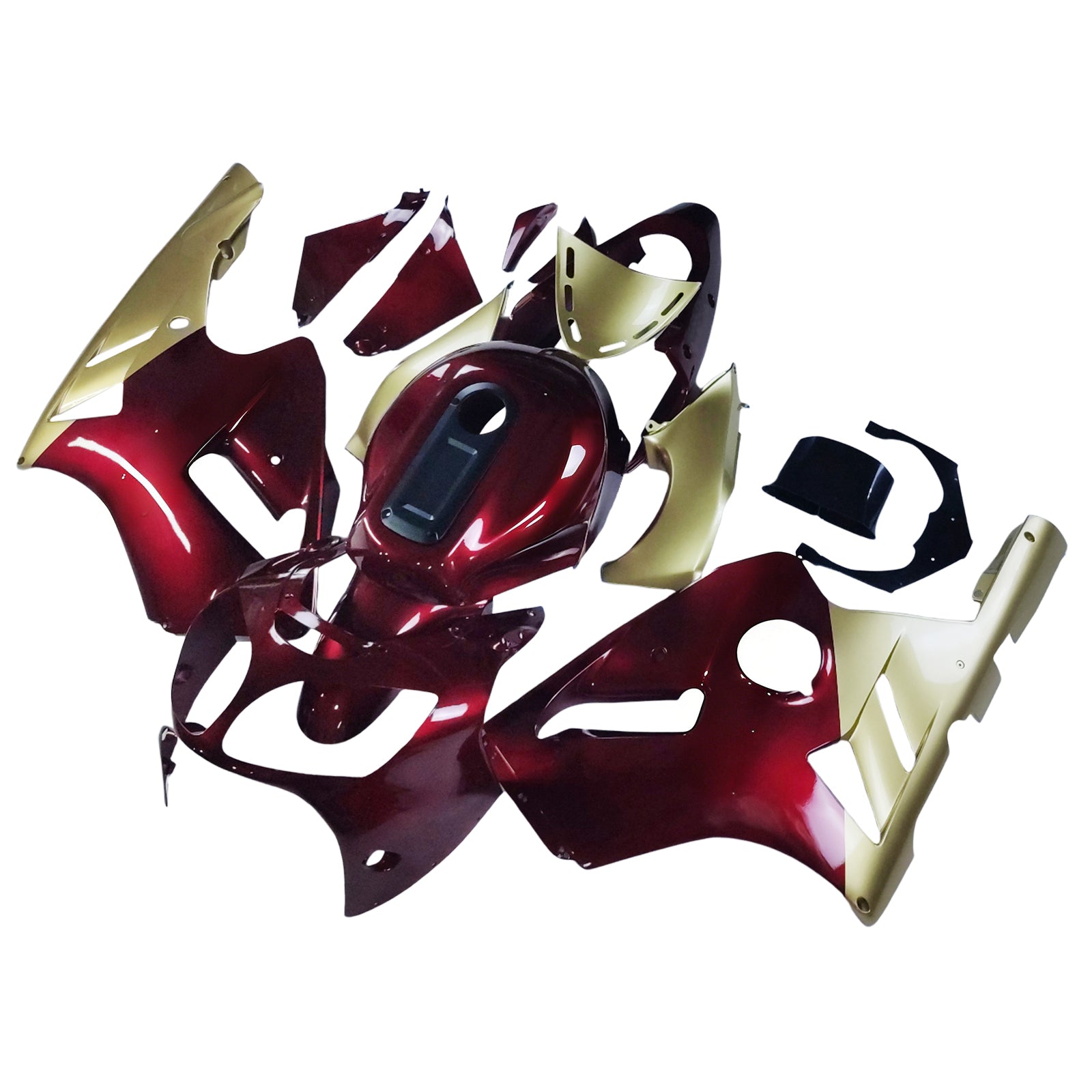 2000-2001 Kawasaki ZX12R Amotopart injectiekuipset carrosserie kunststof ABS #108