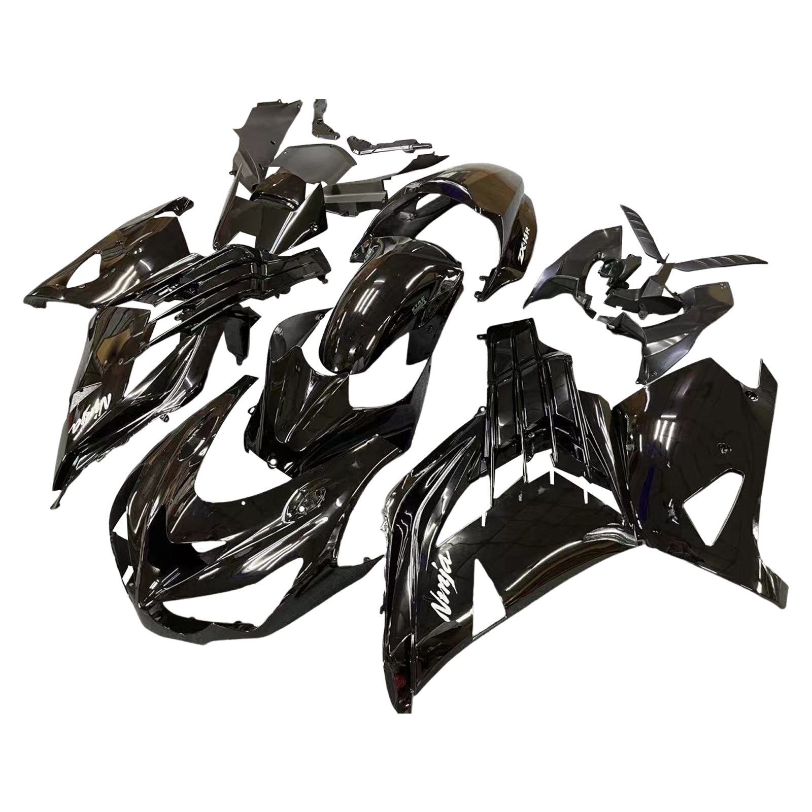 2012-2021 Kawasaki ZX14R Amotopart Fairings Plastics Ninja Black Racing