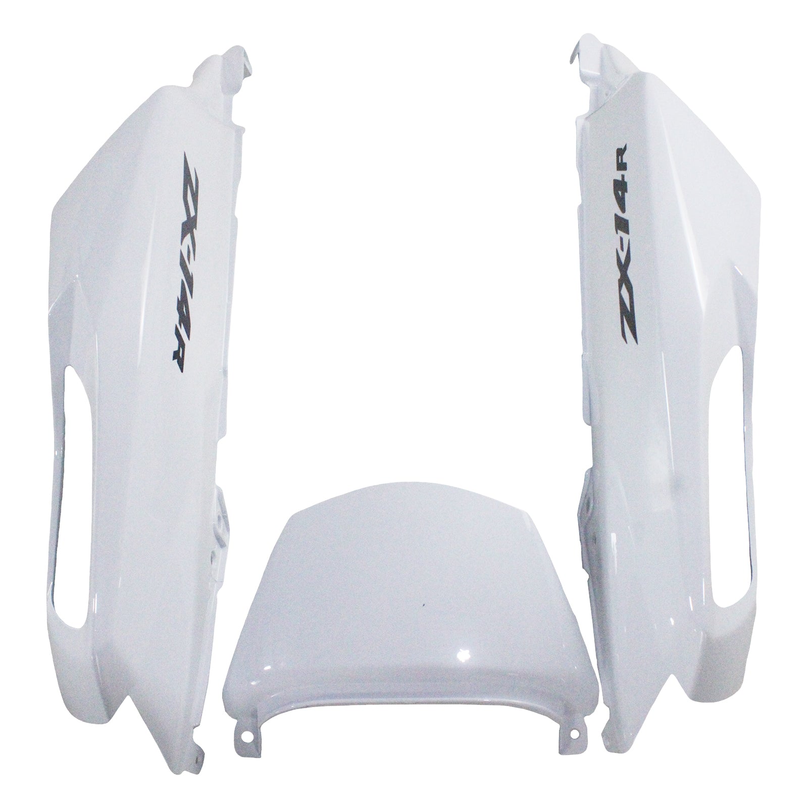 2012-2021 Kawasaki ZX14R Amotopart Carénages Plastiques Ninja Blanc Racing