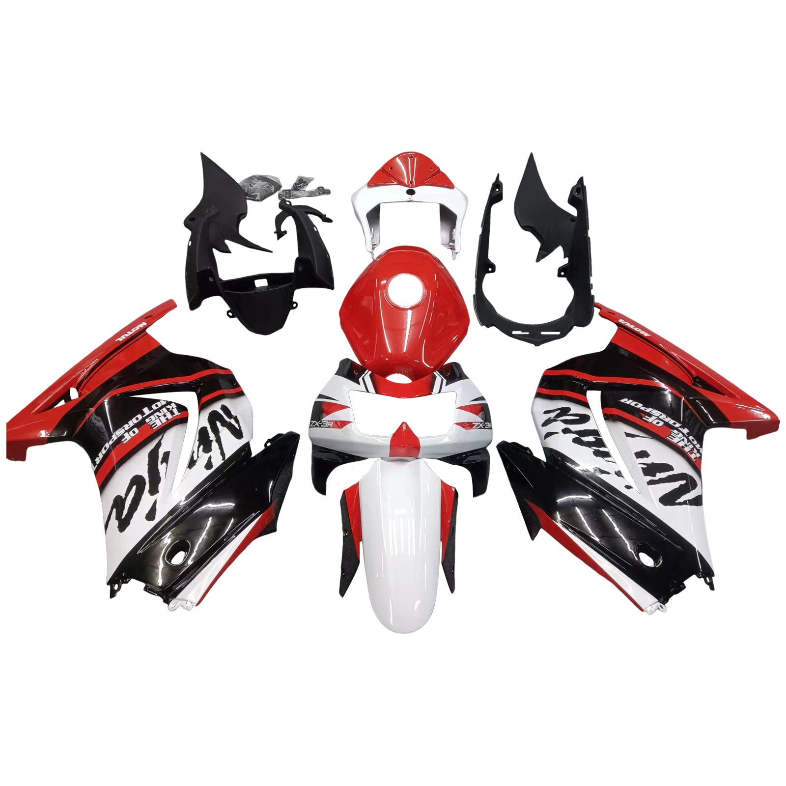 2008-2012 Kawasaki EX250 Ninja250R Injection Fairing Kit Bodywork Plastic ABS #122