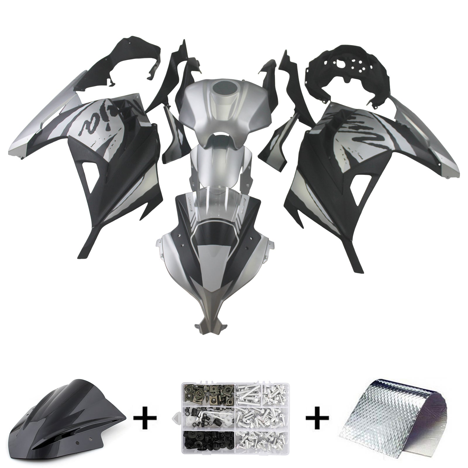 2013-2024 Kawasaki EX300/Ninja300 Injection Fairing Kit Bodywork Plastic ABS