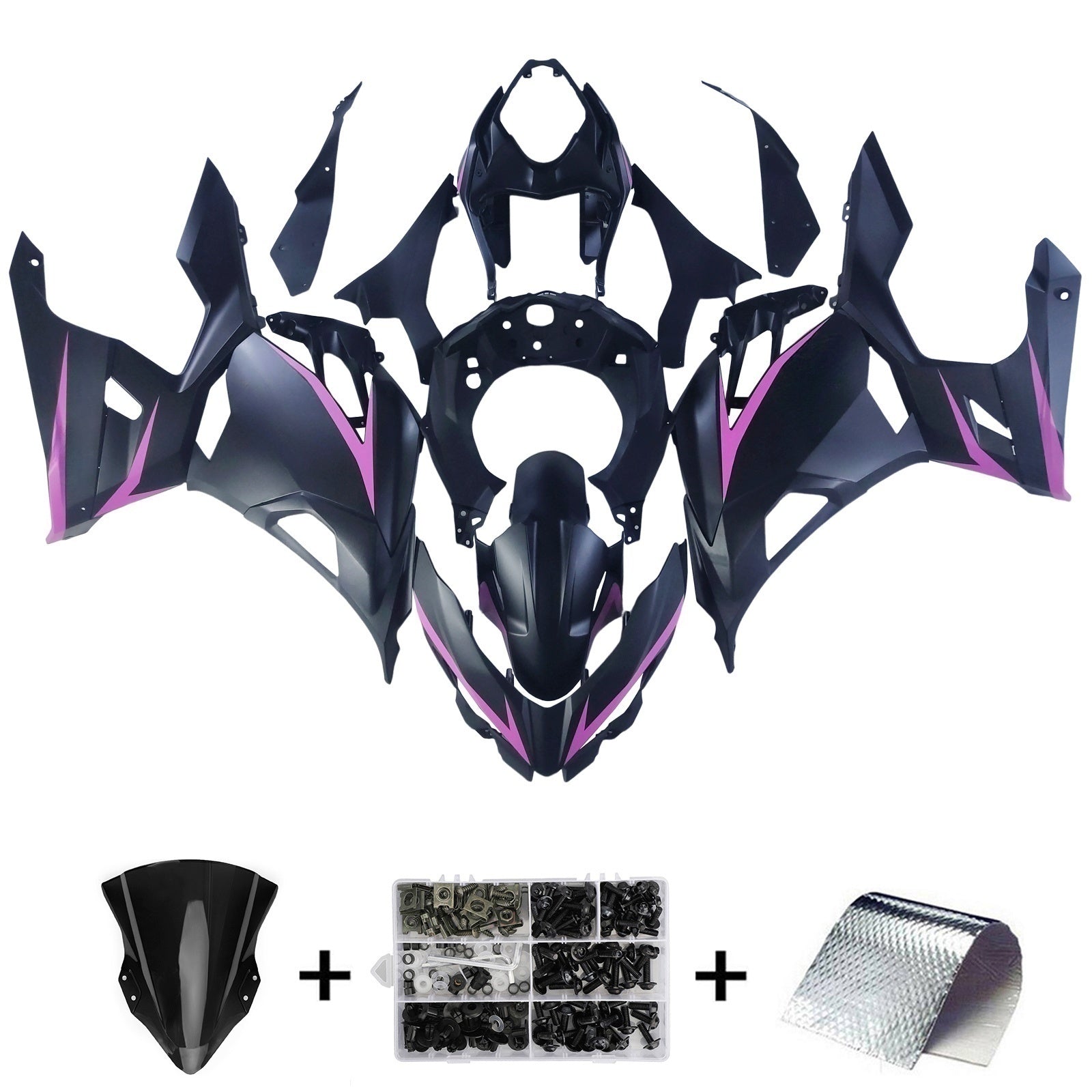Kit de carénage Kawasaki EX400/Ninja400 2018-2024
