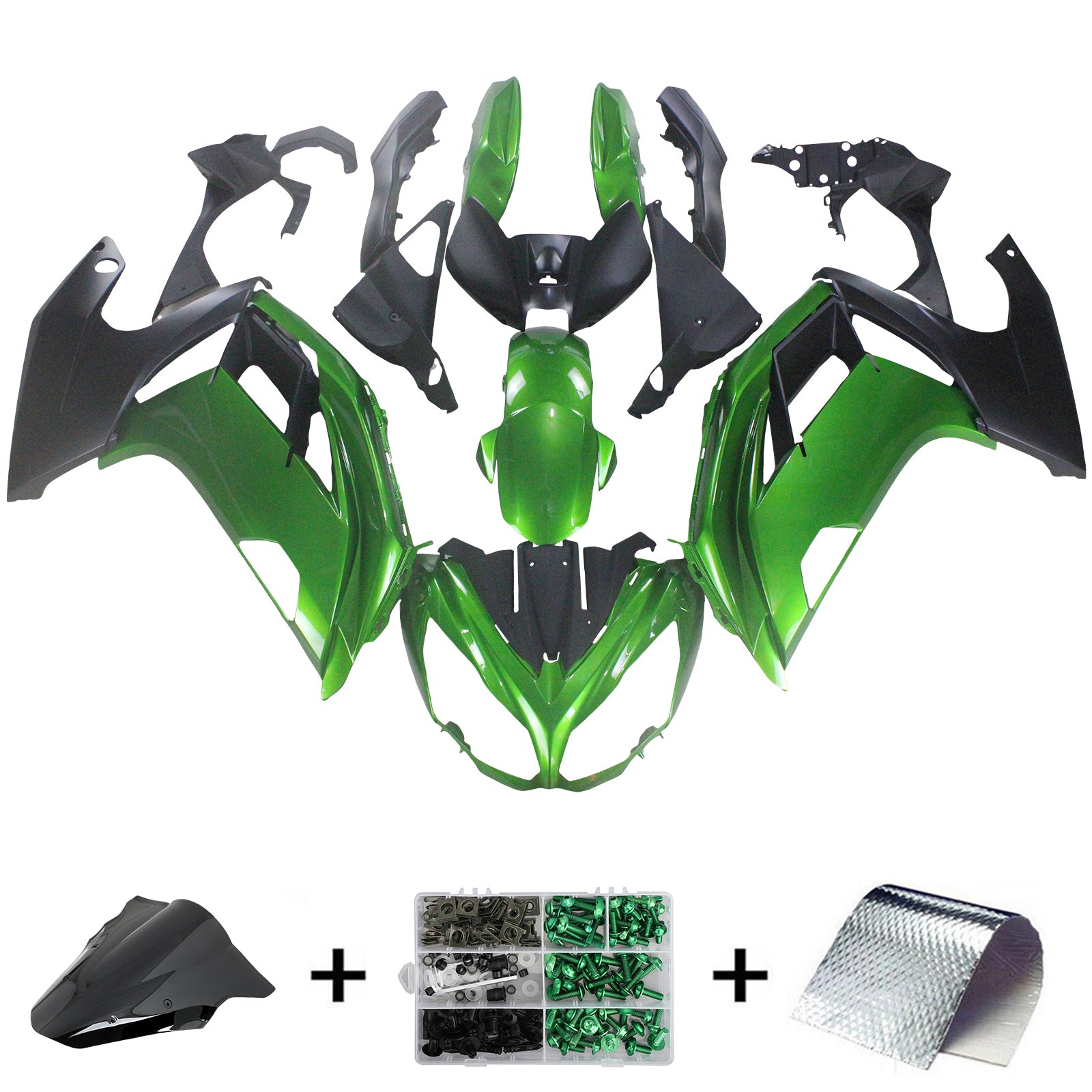 2012-2016 Kawasaki Ninja 650 ER-6F EX650 Fairing Kit Plastic 05# Generic