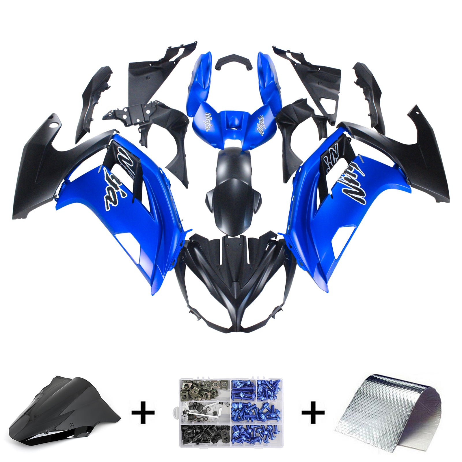 2012-2016 Kawasaki ER6F Ninja650 Amotopart Injection Fairing Kit Bodywork Plastic ABS #102