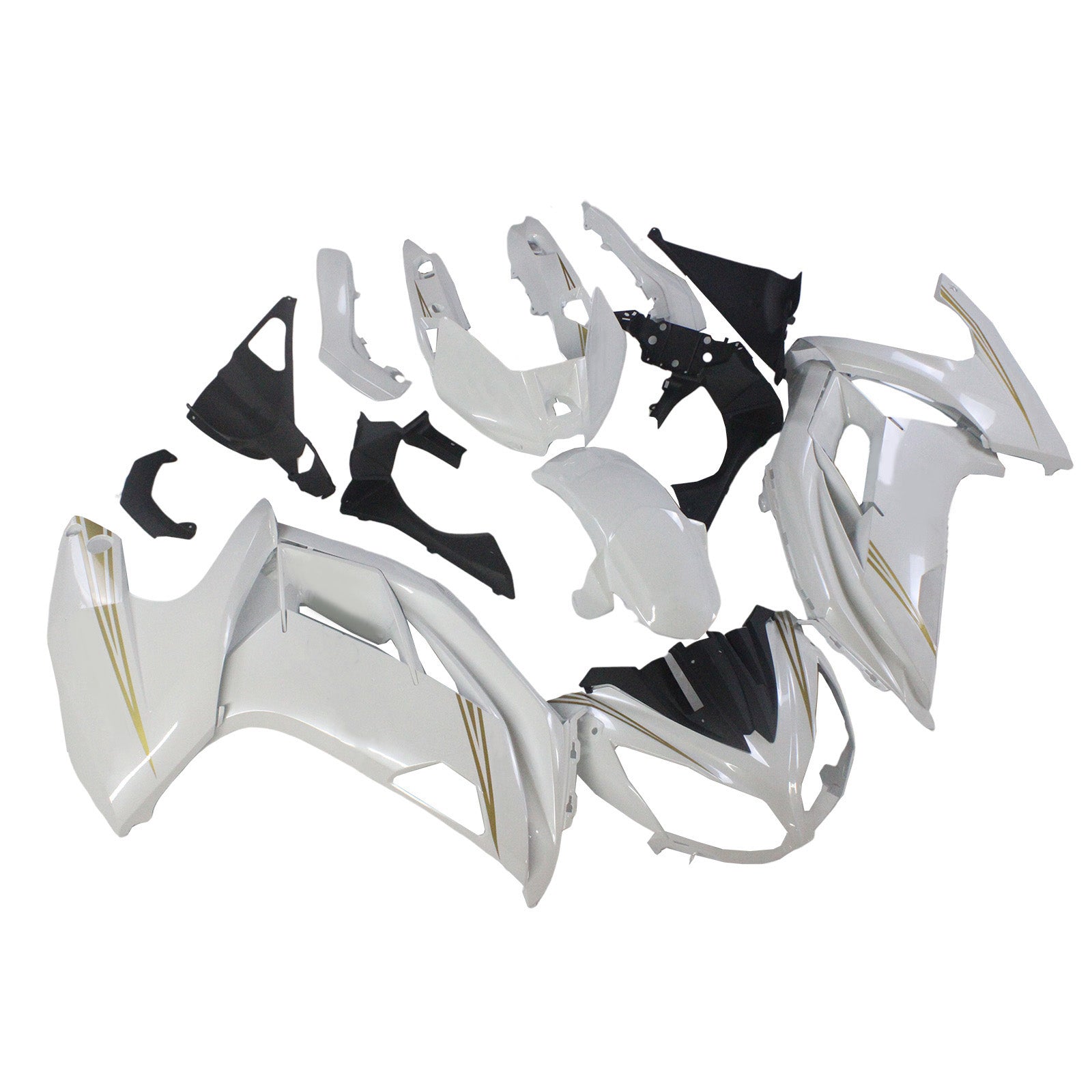 2012-2016 Kawasaki ER6F Ninja650 Amotopart Kit de carénage d'injection carrosserie plastique ABS #121