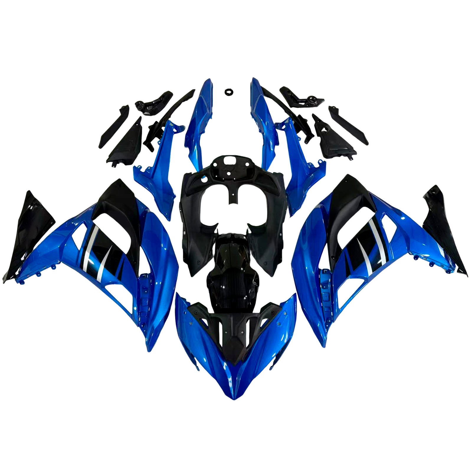 2017-2019 KAWASAKI ER6F/NINJA650R AMOTOPART INJEKTION FAIRING KUNDBOKT PLASTISK ABS #102