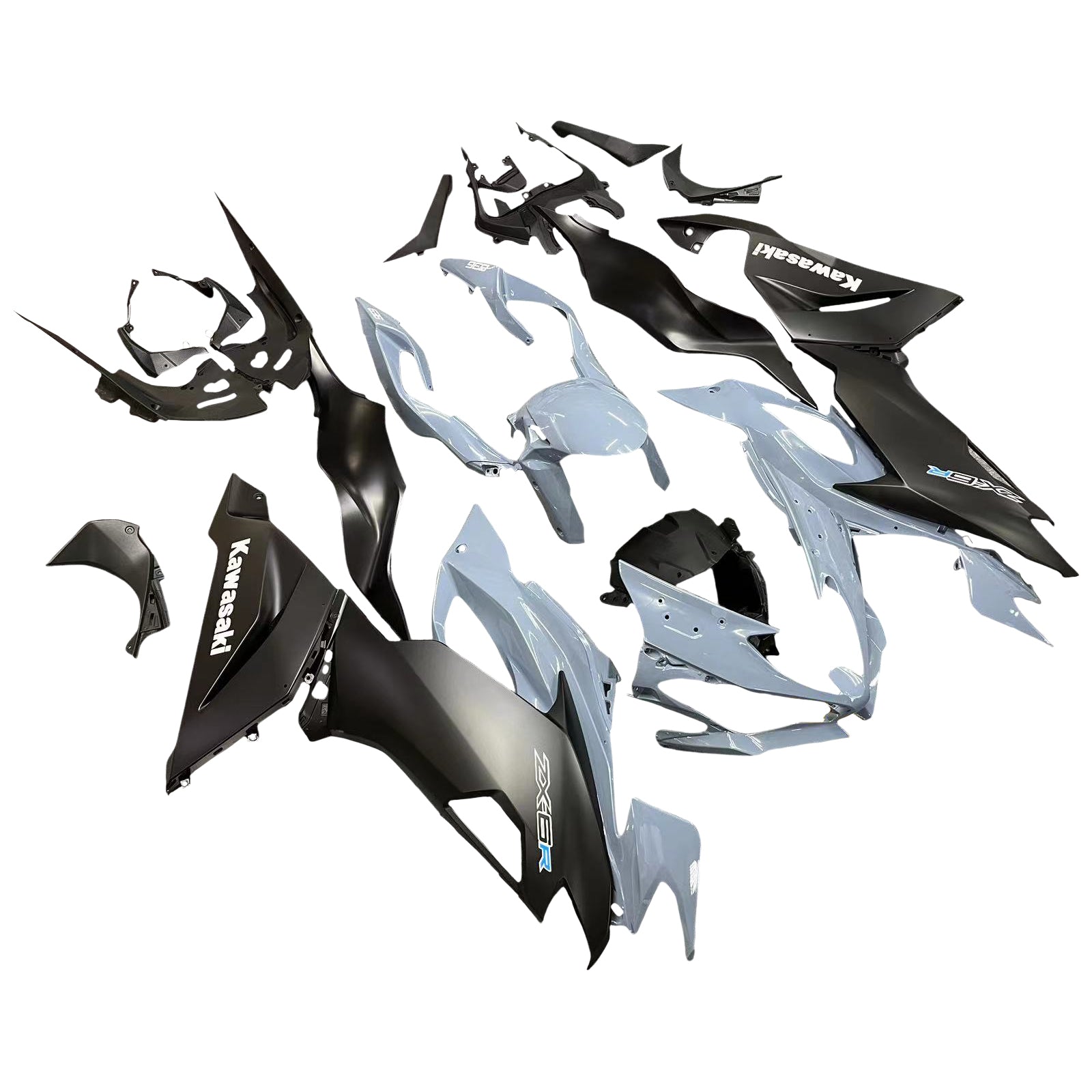 2019-2020 Kawasaki ZX6R Amotopart Injeksjon Fairing Kit Bodywork Plast Abs #101