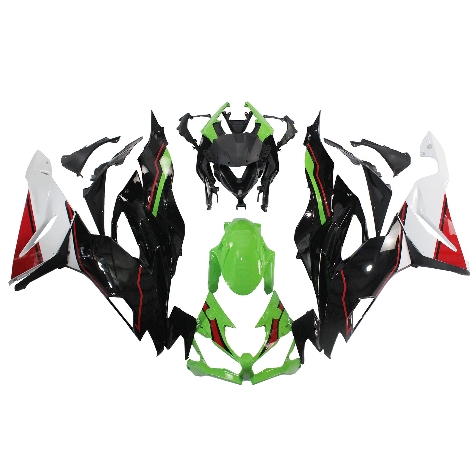 2019-2020 Kawasaki ZX6R Amotopart injectiekuipset carrosserie kunststof ABS #102