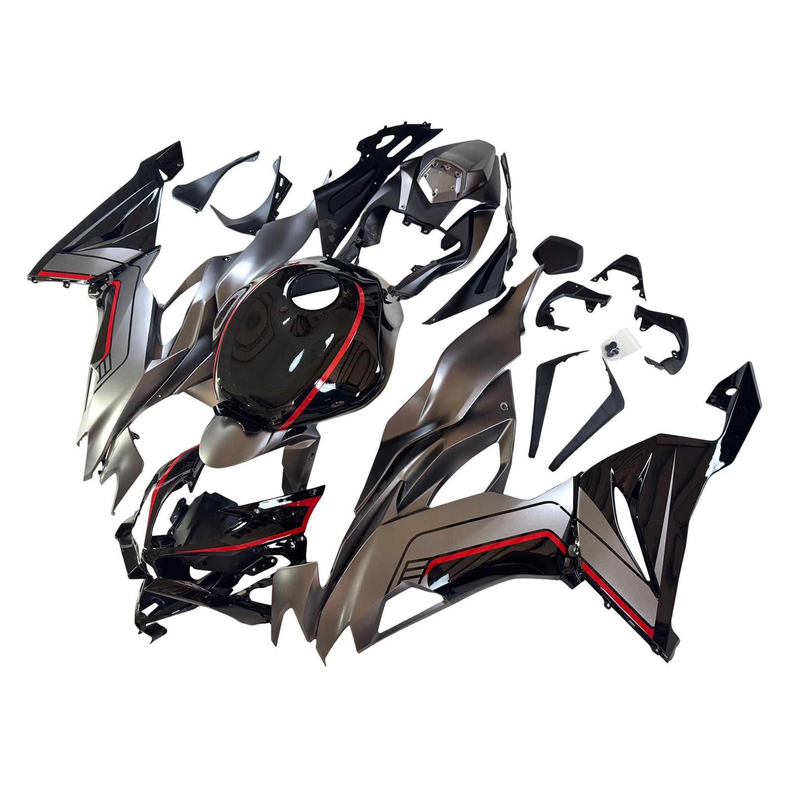Kit de carenado de inyección, carrocería de plástico ABS apto para Kawasaki ZX6R 2019-2023