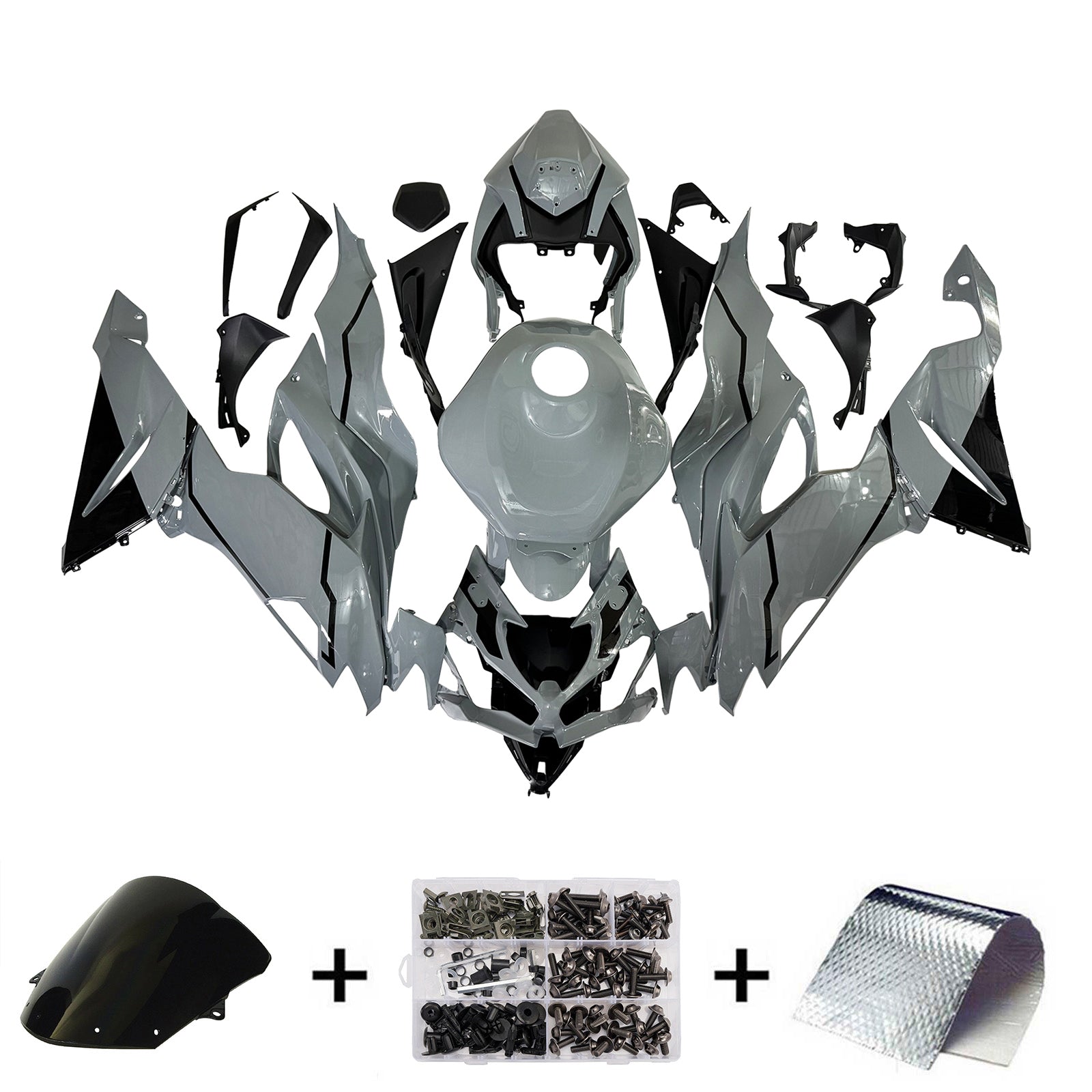 Injection Fairing Kit Bodywork Plastic ABS fit For Kawasaki ZX6R 2019-2023