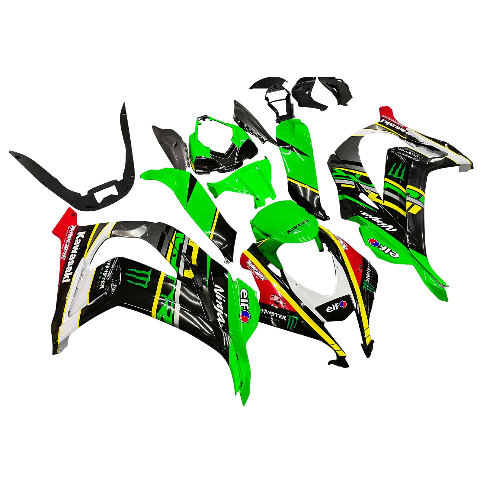 2016-2020 Kawasaki ZX10R Amotopart Injection Fairing Kit Bodywork Plastic ABS #113