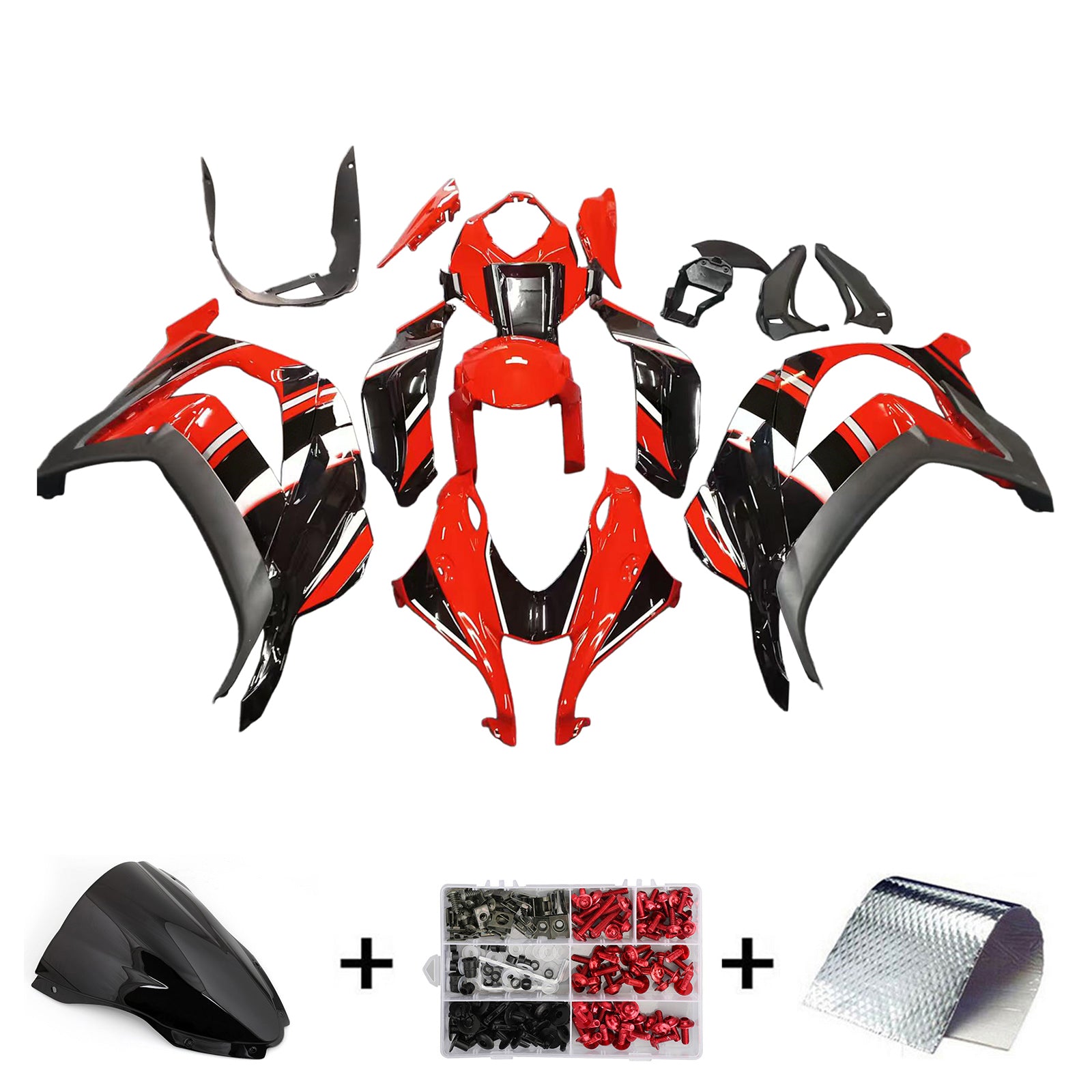 Kit de carenado de inyección Kawasaki ZX10R 2016-2020, carrocería de plástico ABS #145